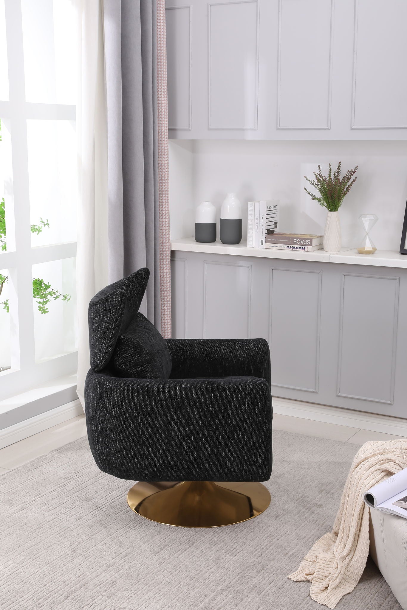 Classic Mid-Century 360 Degree Swivel Accent Chair