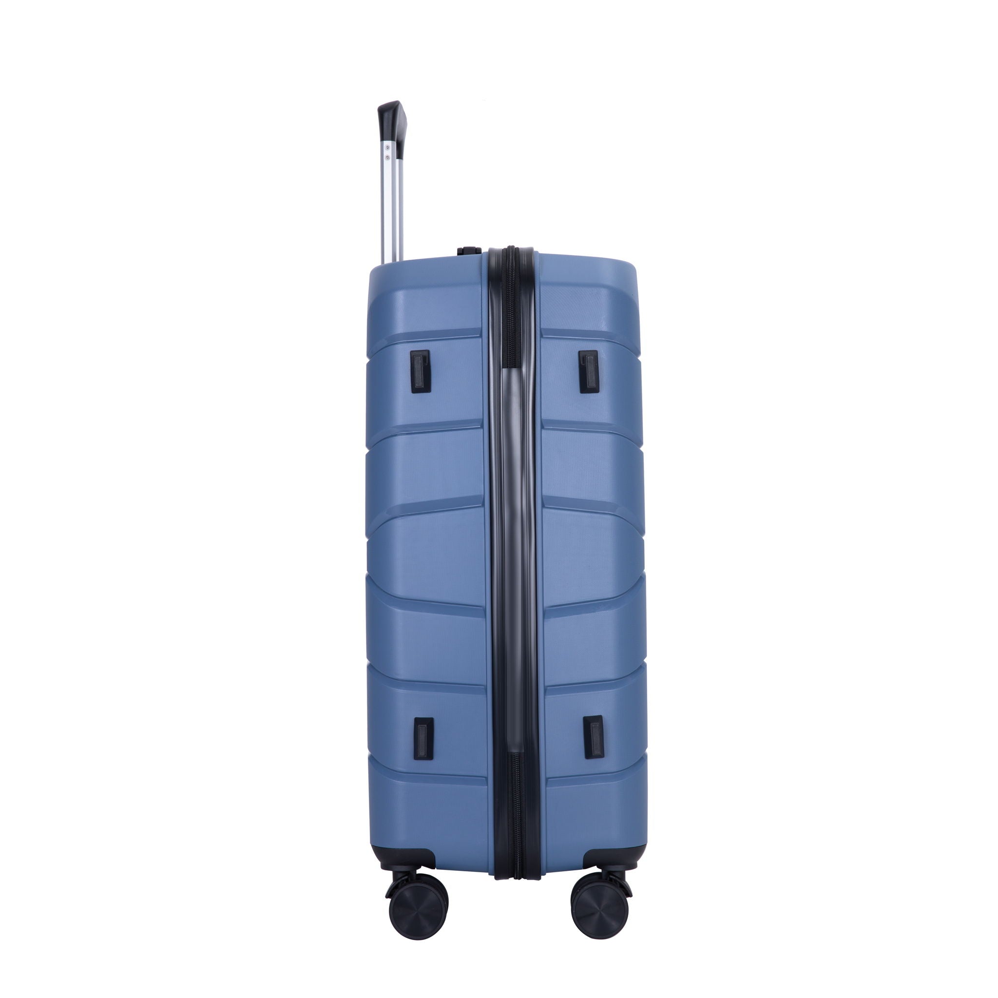 Hardshell Suitcase Spinner Wheels Pp Luggage Sets Lightweight Durable Suitcase With Tsa Lock, 3 Piece Set (20/24/28) - Blue