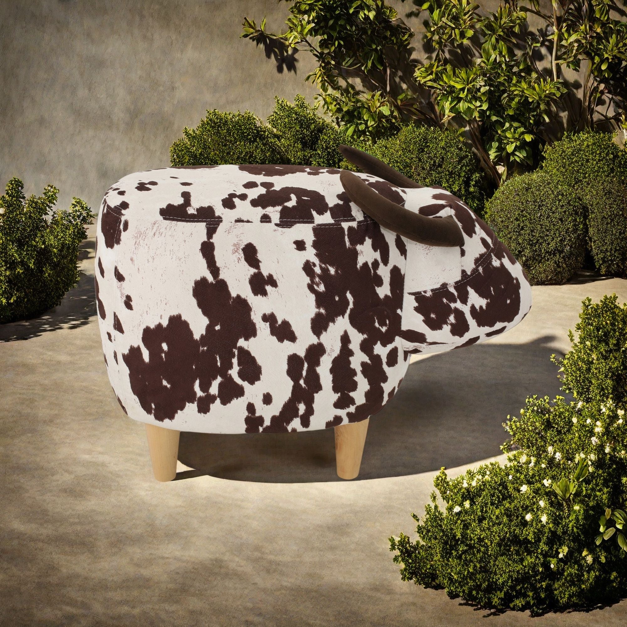 Cow Shaped Ottoman Footstool