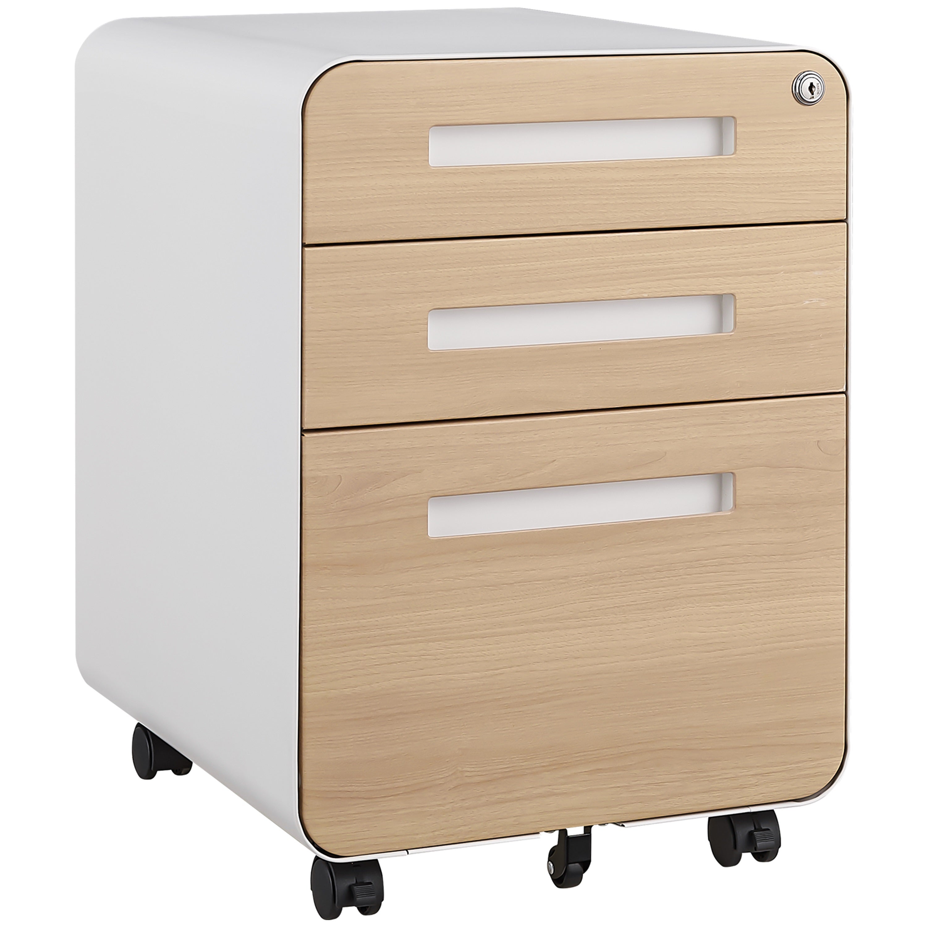 3 Drawer Mobile File Cabinet Under Desk Office