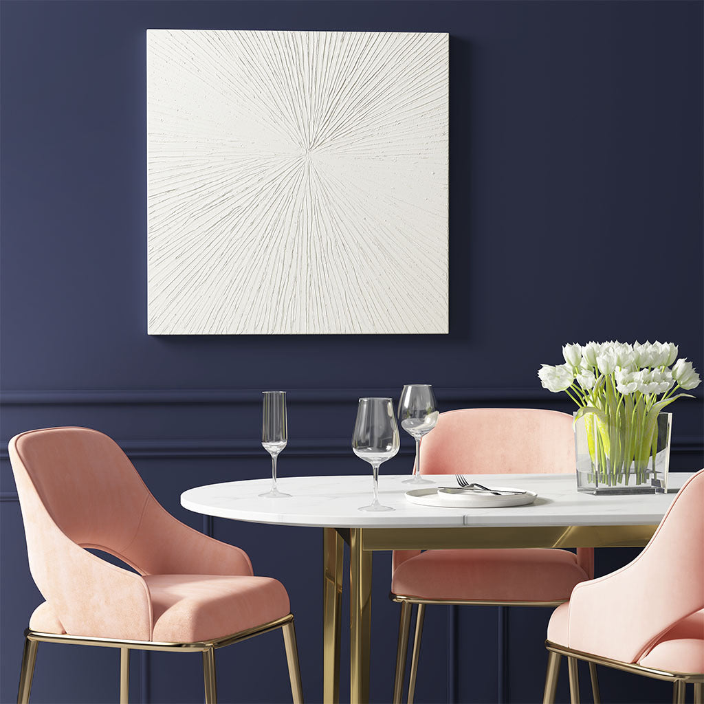 Luminous Burst™ Signature White Gloss Dimensional Resin Wall Art