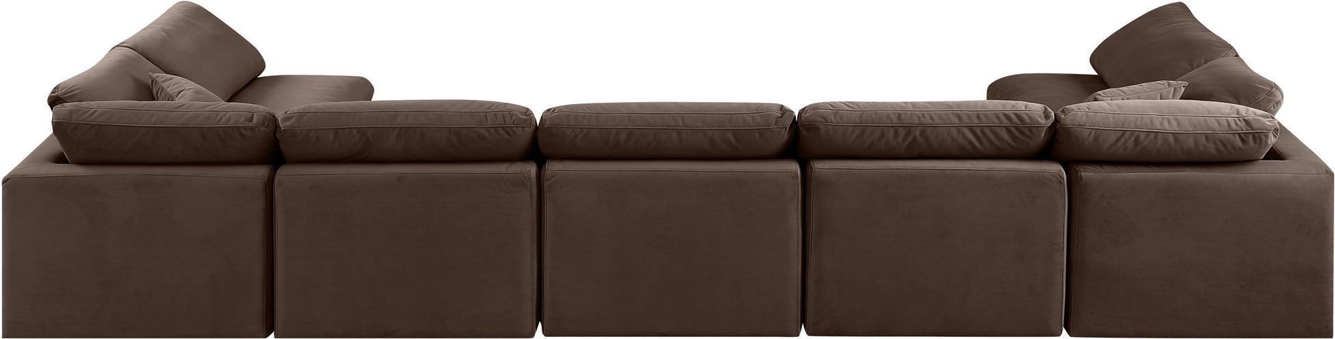 Indulge - Velvet 7 Piece Modular U-Shaped Sectional - Best Buy Furniture