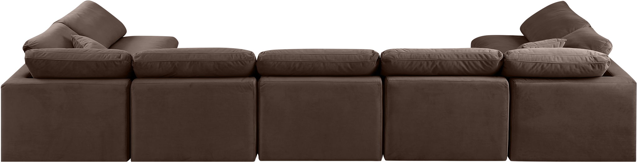Indulge - Velvet 7 Piece Modular U-Shaped Sectional - Best Buy Furniture