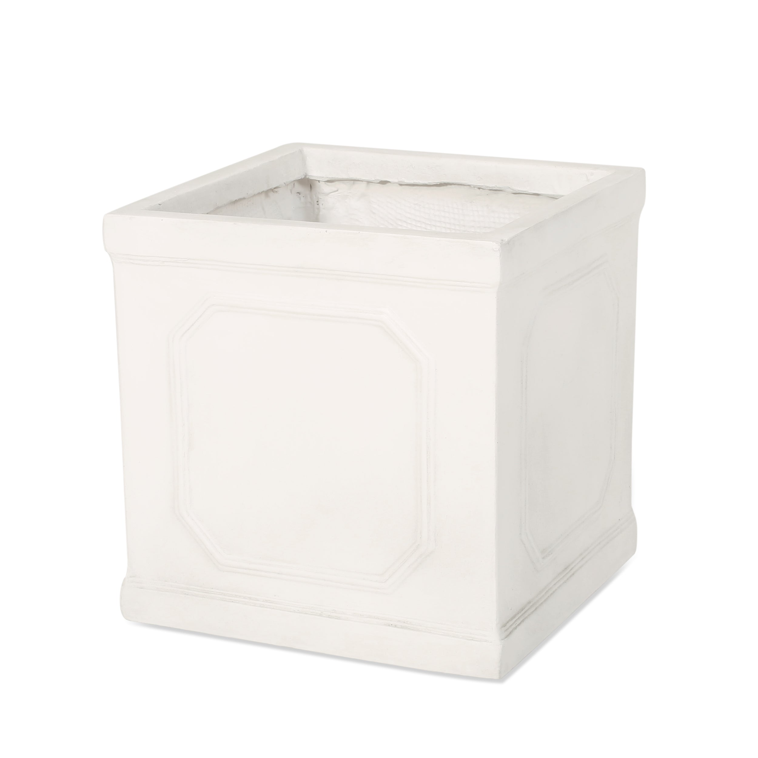13.75 x 14.00 Antique White Magnesium Oxide Planter