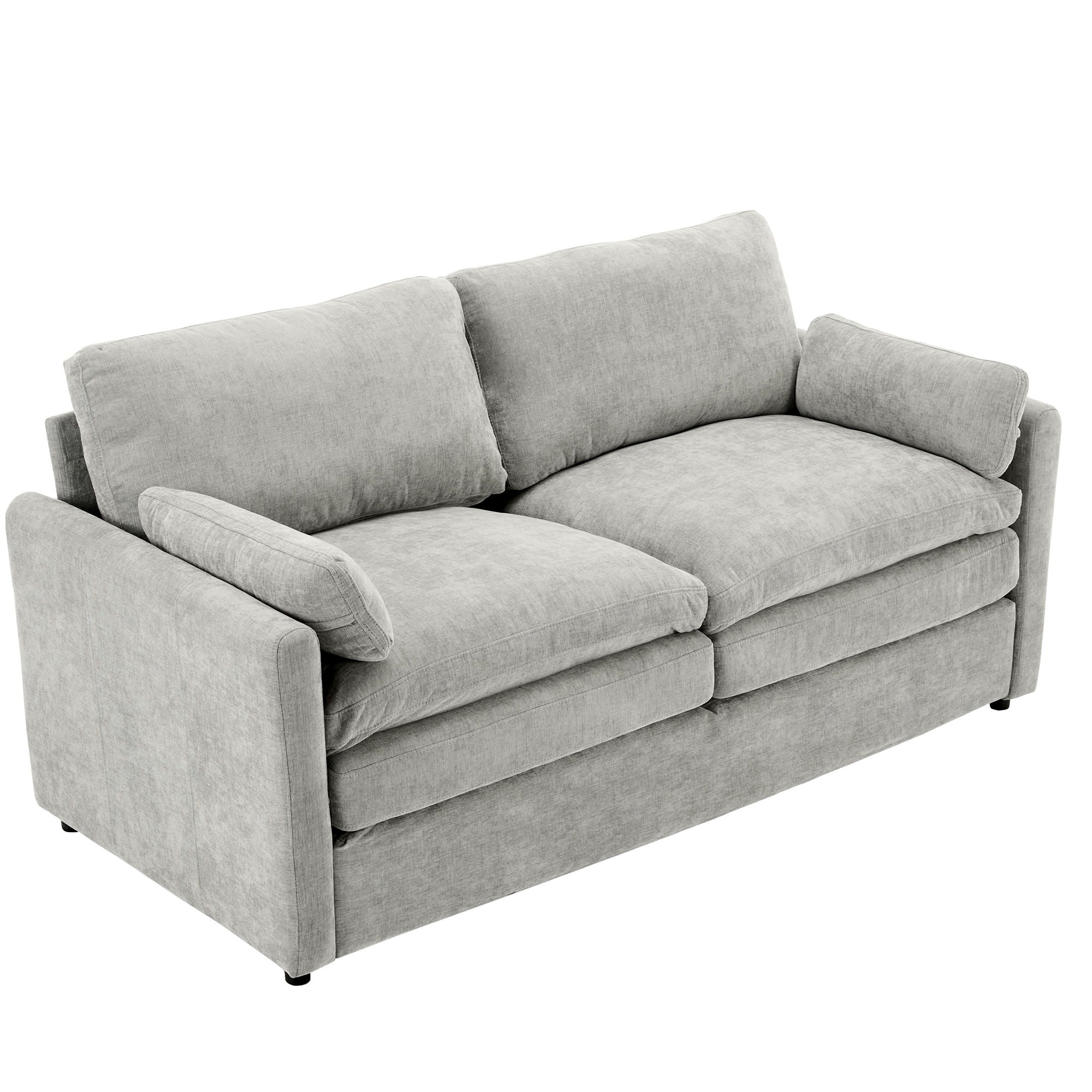 Cozy Upholstered Plush Cushion Loveseat Sofa For Living Room - Best Buy Furniture