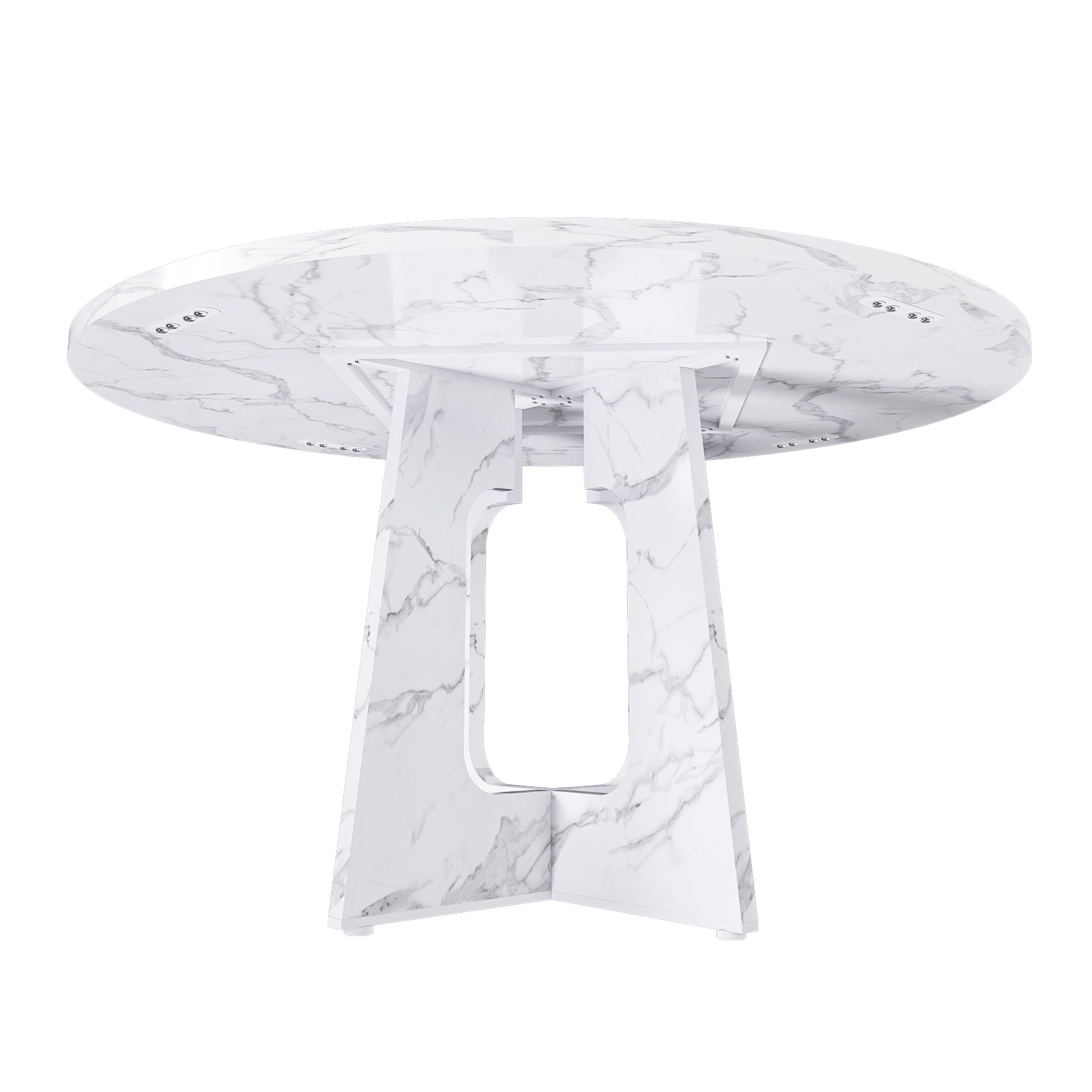 Round Dining Table For 4 - White