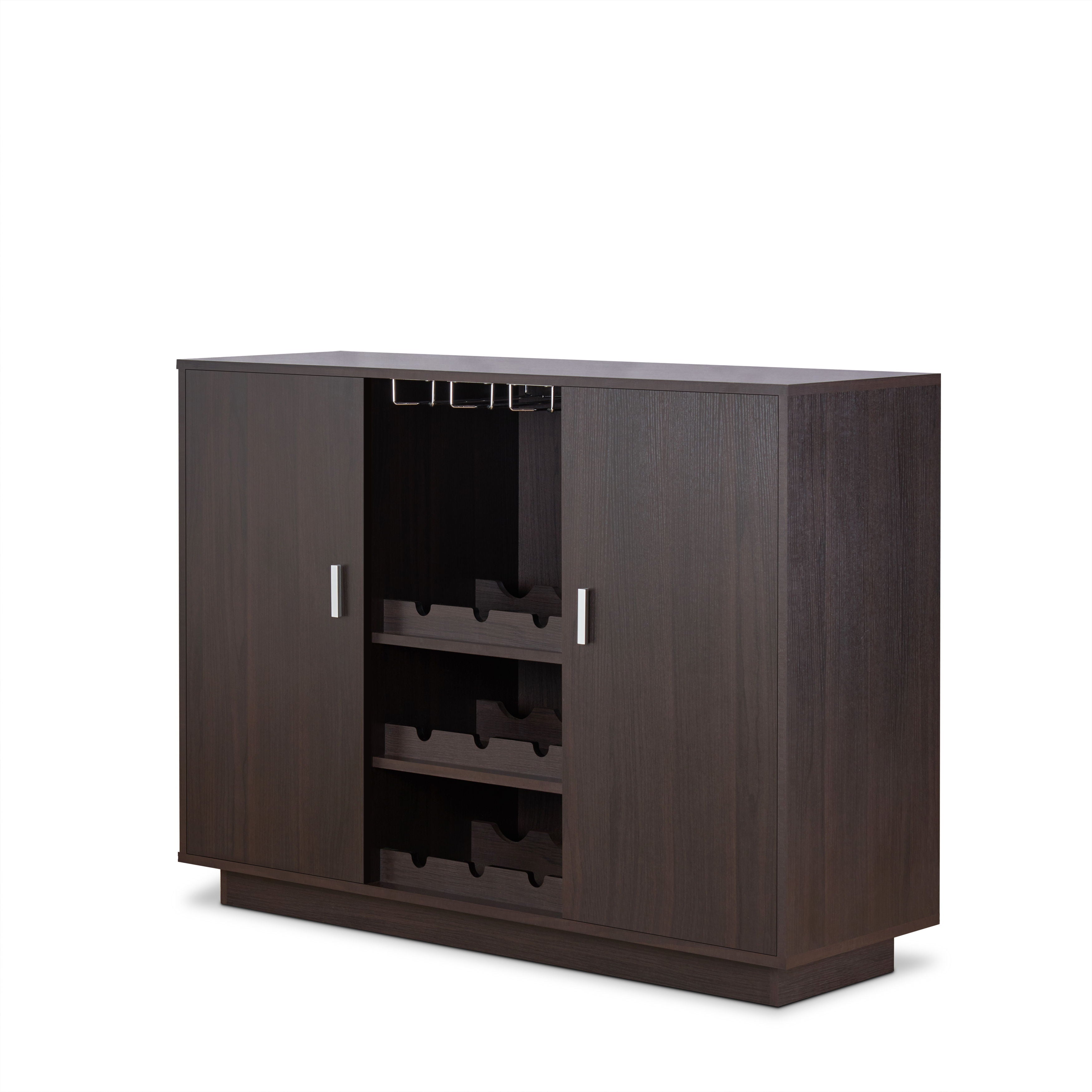 Hazen - Wine Cabinet II - Espresso - Best Buy Furniture