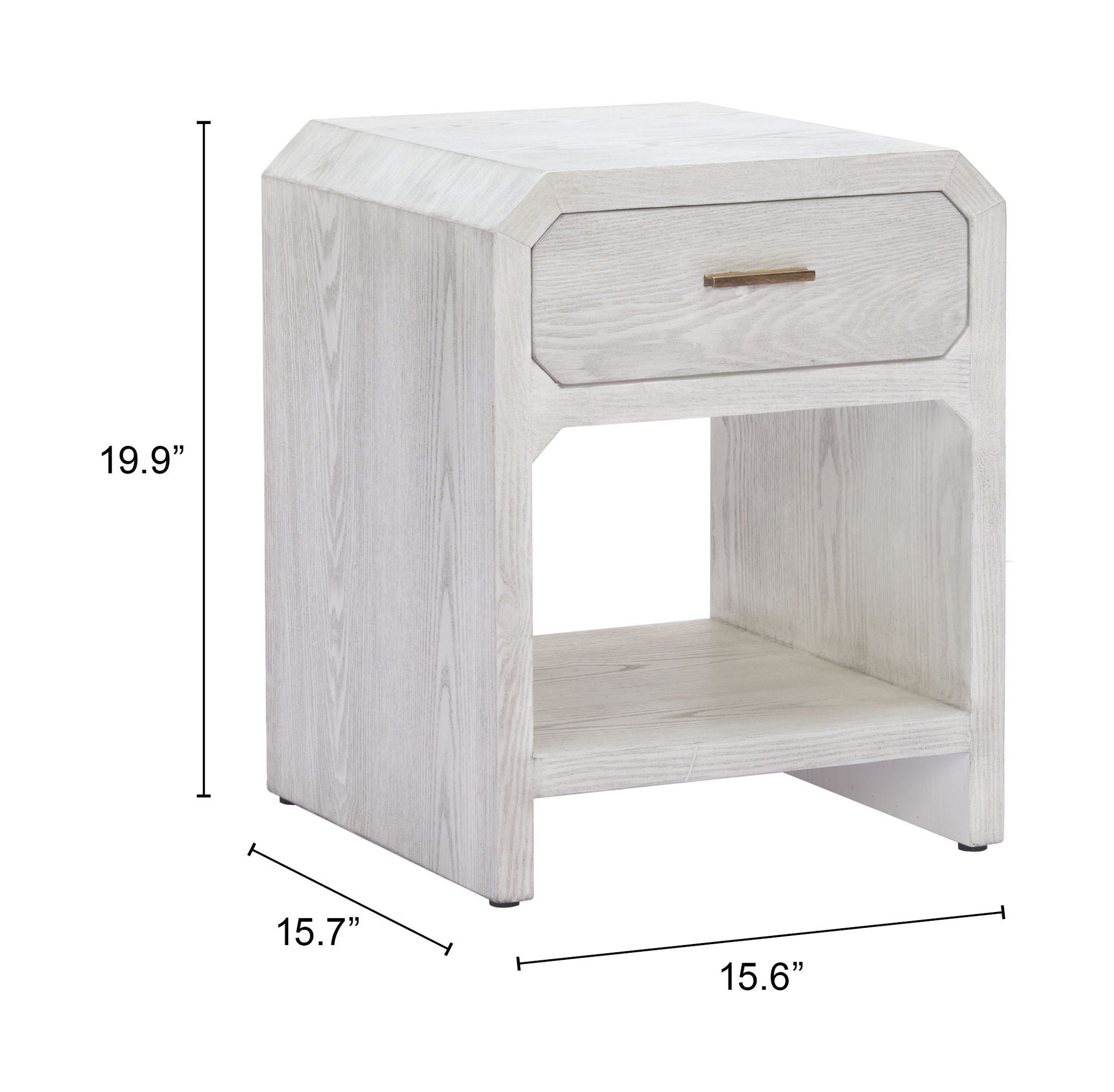 Yume - Side Table - Oak White