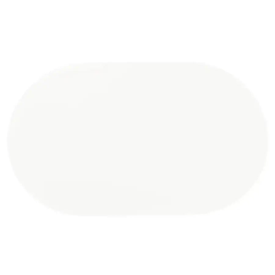 Retro - Oval Wood Top Dining Table - White And Chrome