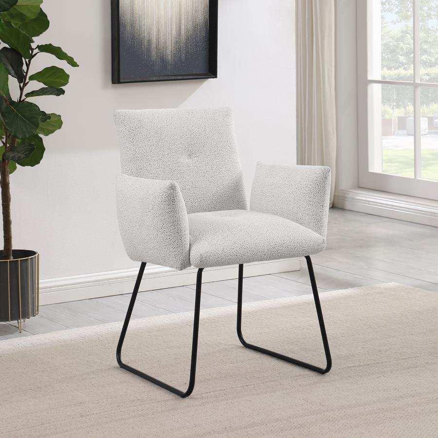 Ackland - Upholstered Dining Side Chair (Set of 2) - Light Gray - Best Buy Furniture