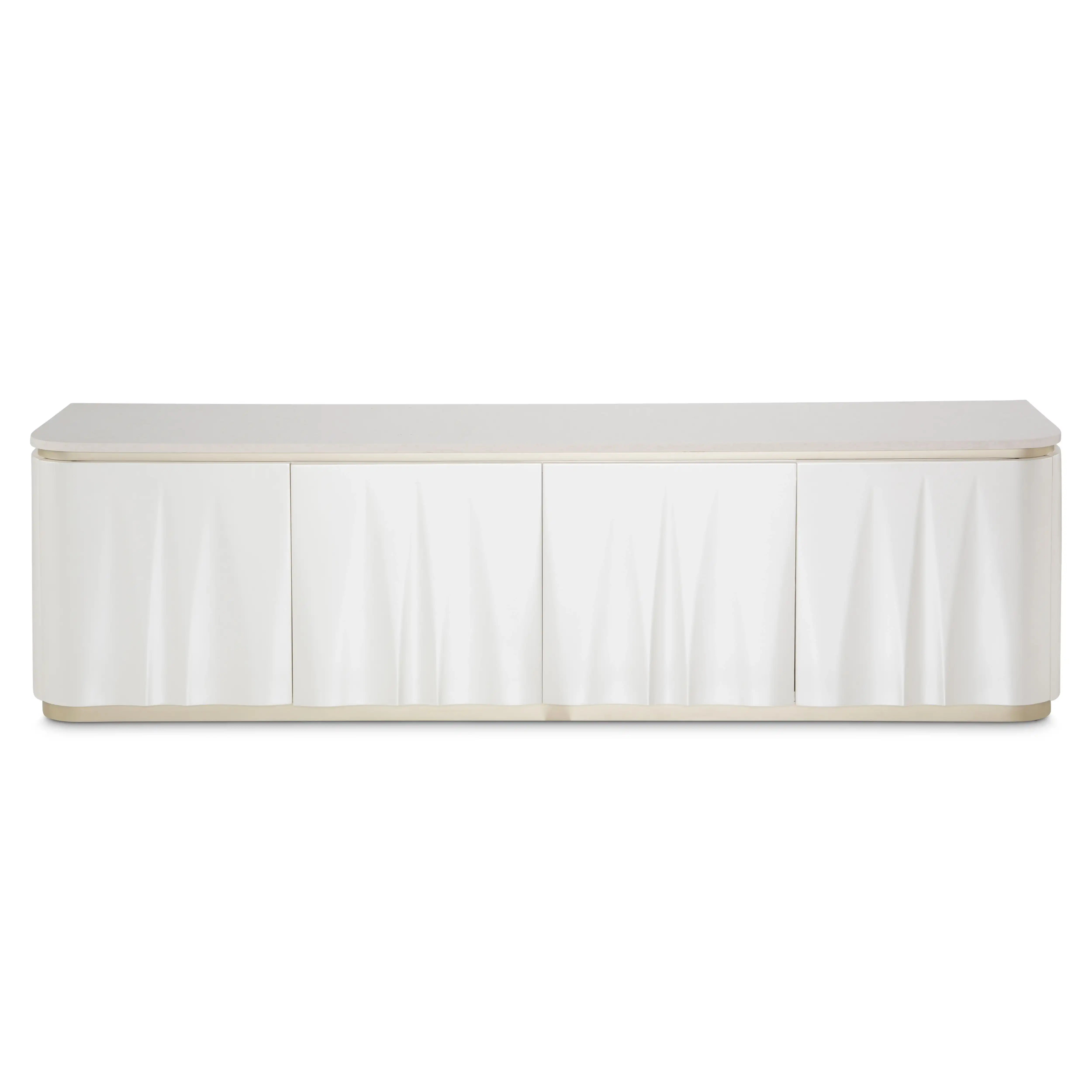 London Place - Media Cabinet - Creamy Pearl