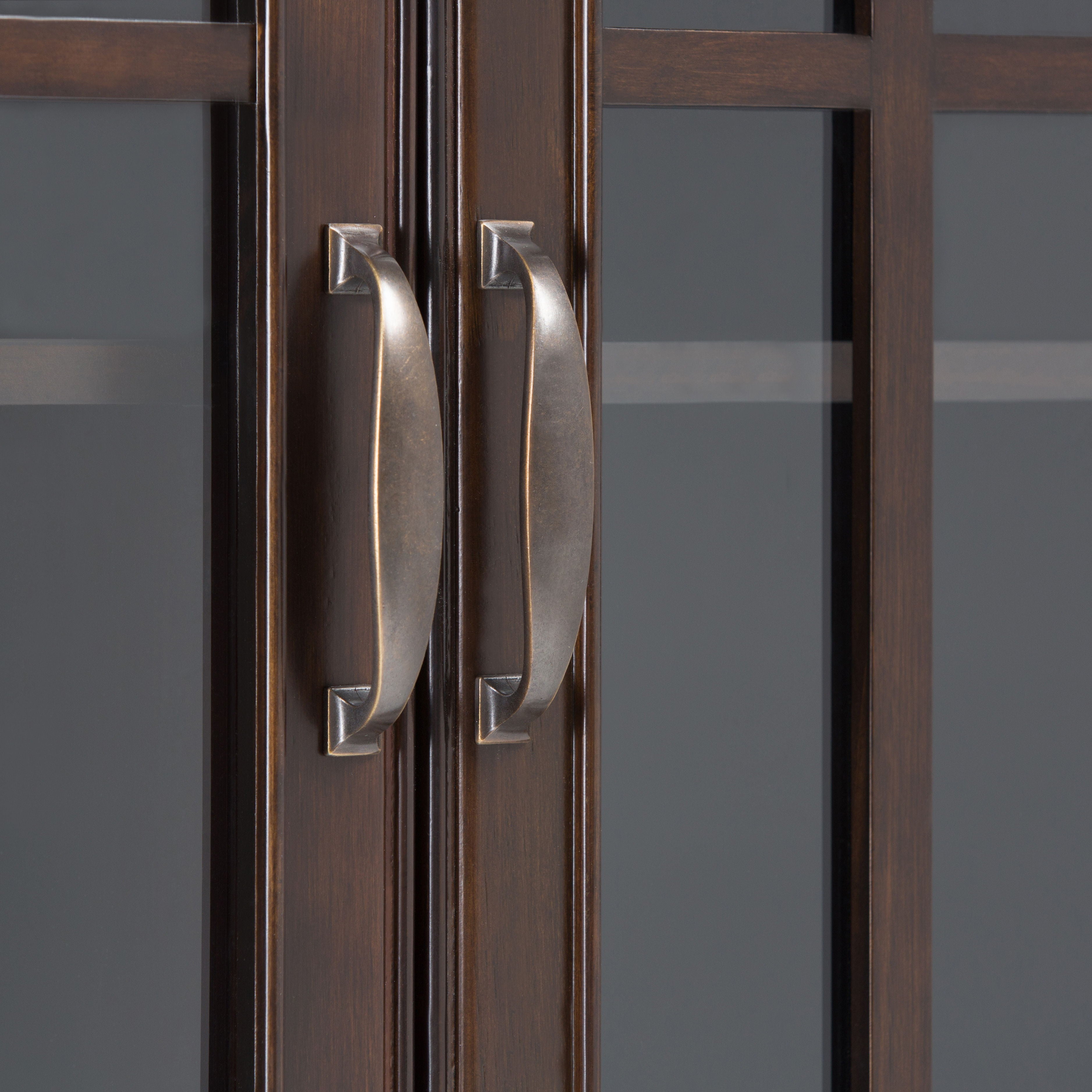 Connaught - Tall Storage Cabinet - Dark Chestnut Brown - Best Buy Furniture