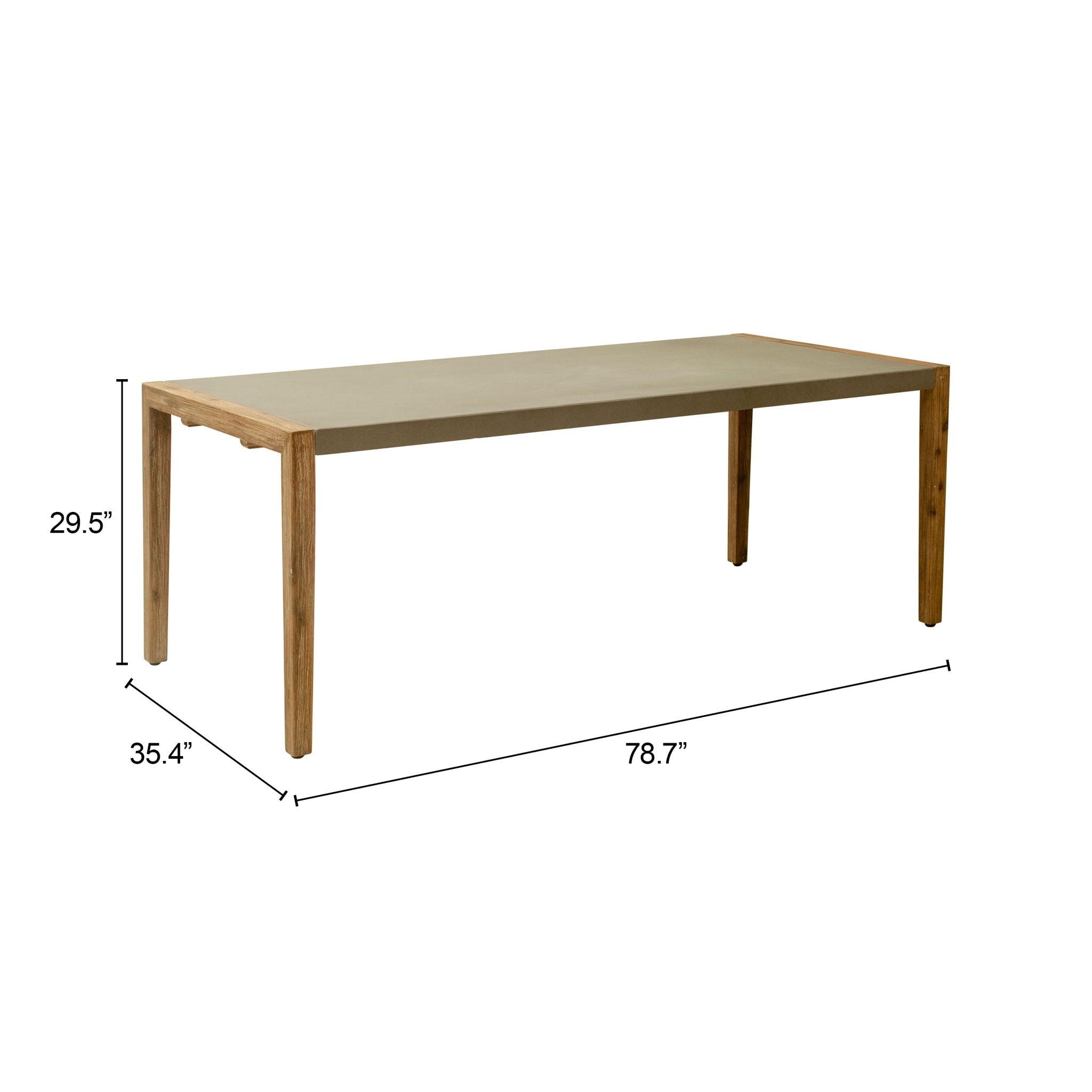 Kata - Outdoor Dining Table - Gray