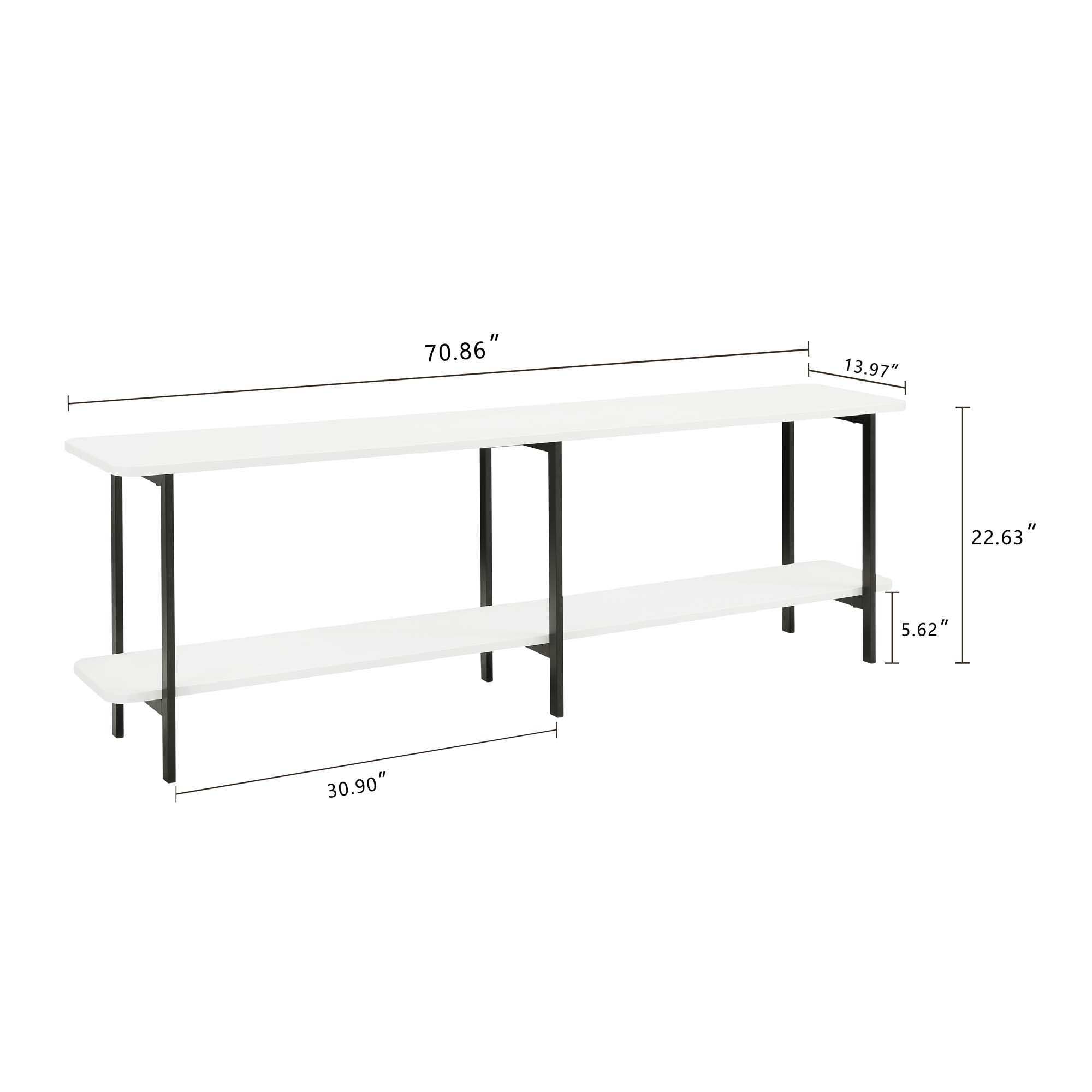 Celine - 2 Shelf Console Table