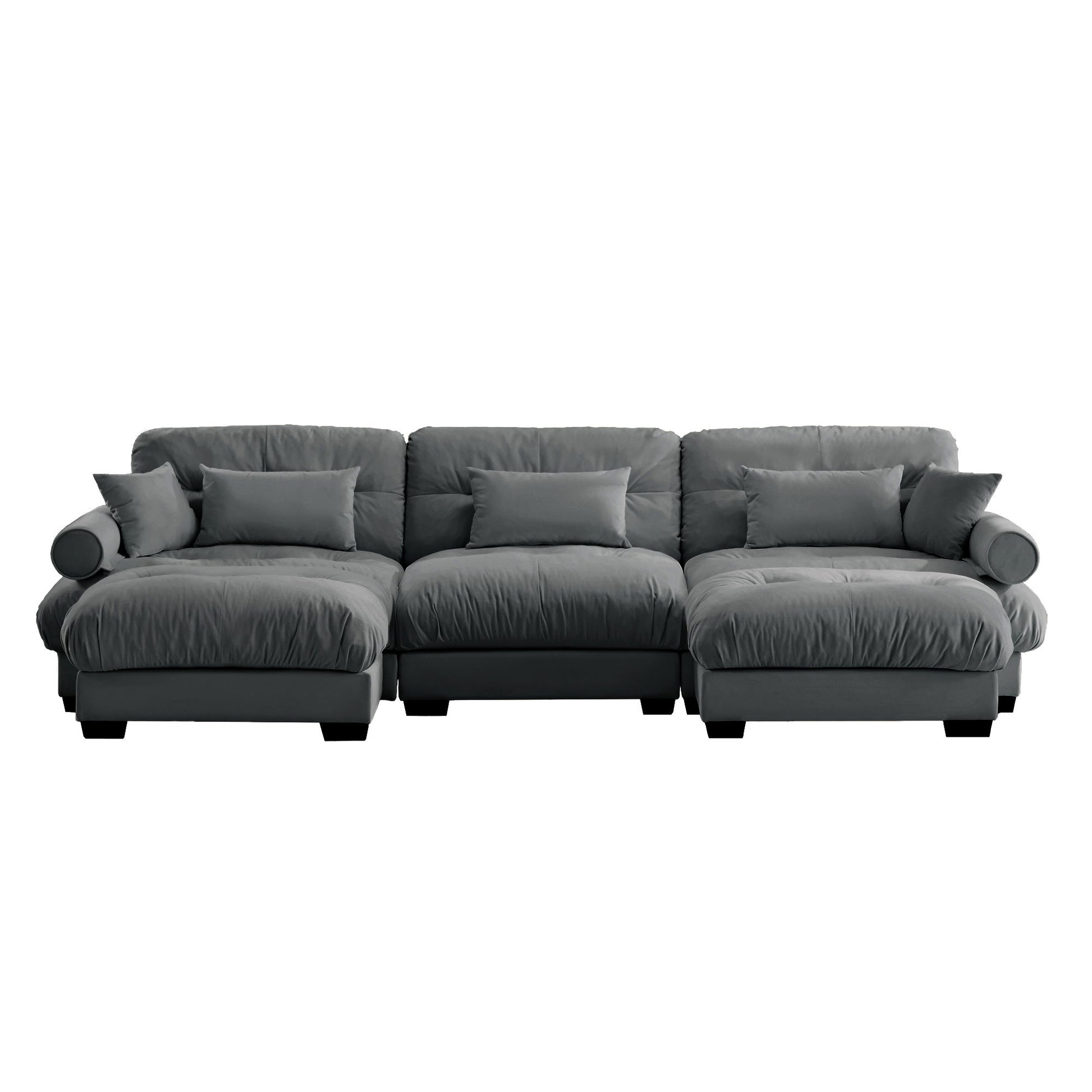 Super Comfort Oversized Modular Sectional Sofa With Movable Ottoman - Best Buy Furniture