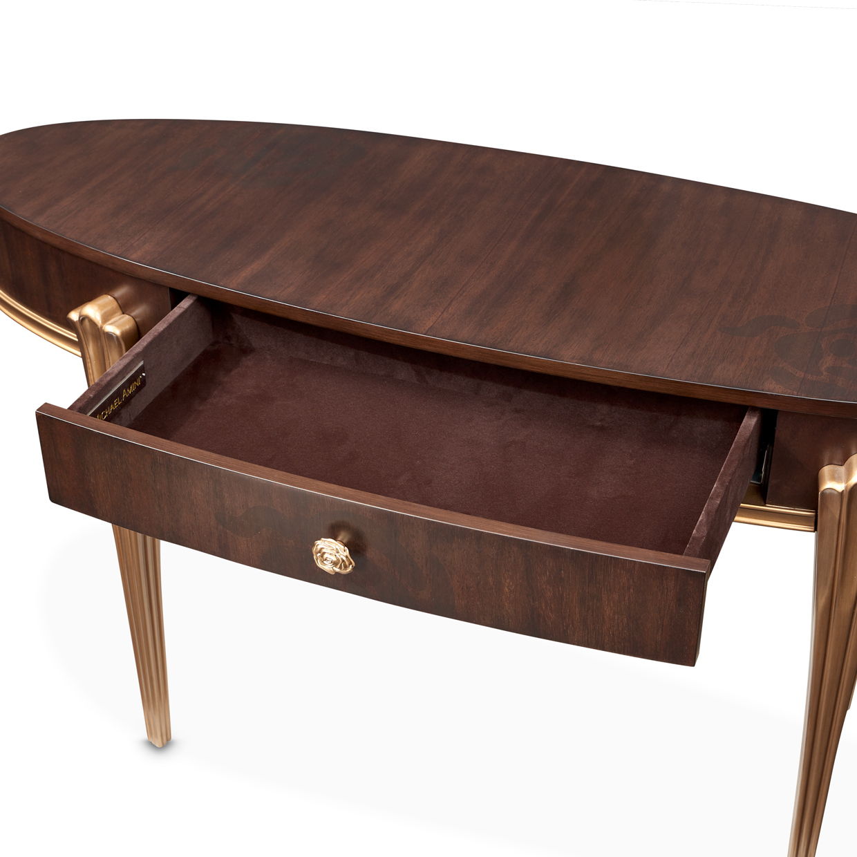 Camellia Field - Wood Vanity Desk