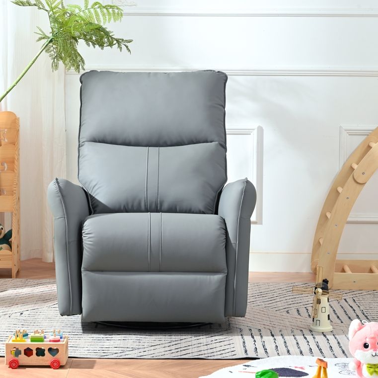 270° Power Swivel Rocker Glider Recliner Chair With USB Ports