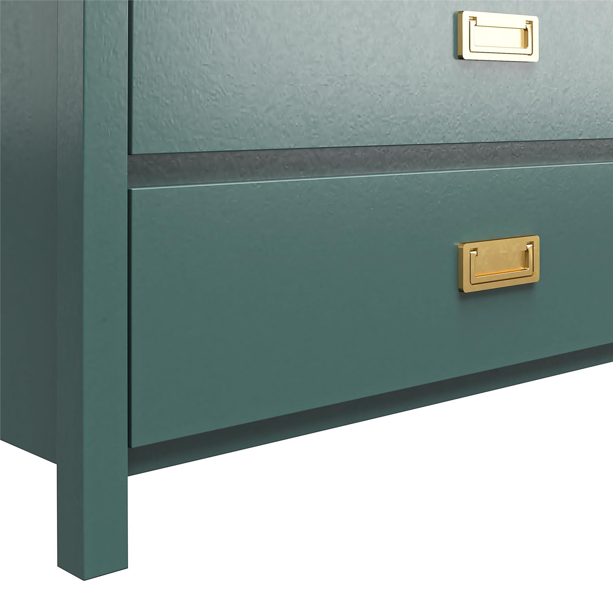 Haven - 5 Drawer Dresser - Dark Green
