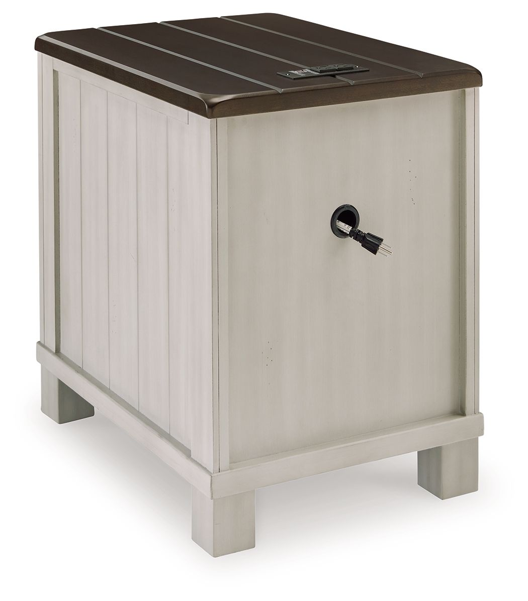 Darborn - Chair Side End Table - Gray / Brown - Best Buy Furniture