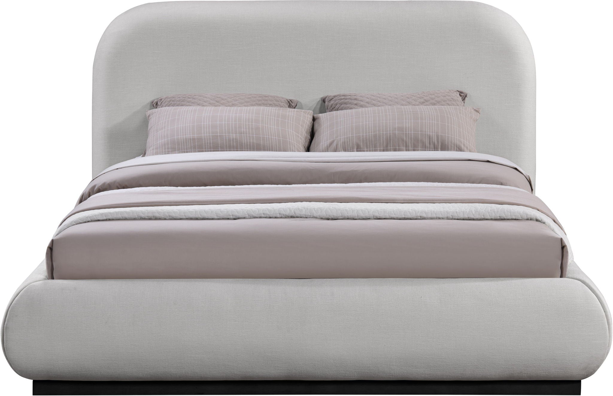 Vaughn - Chenille Bed With Black Base