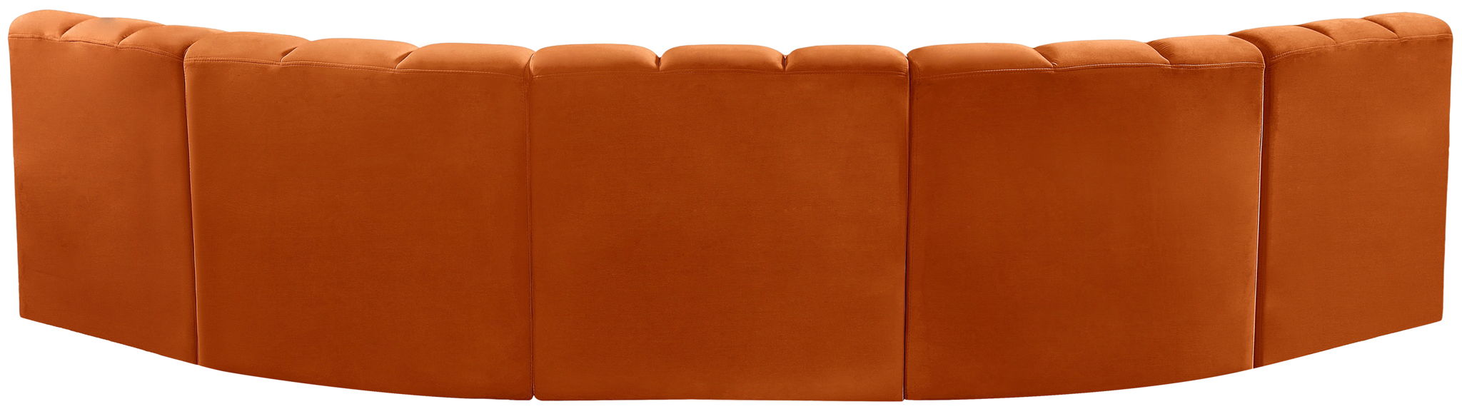 Arc - Velvet 5 Piece U-Shaped Modular Sofa