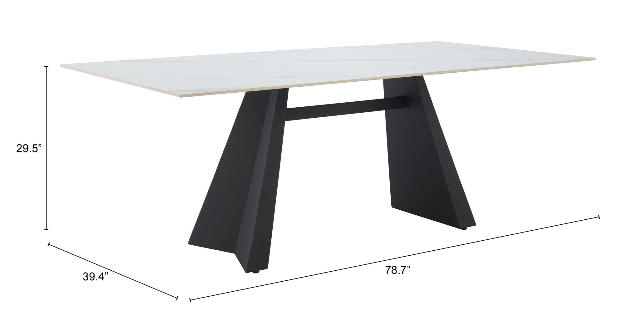 Inky - Dining Table - White