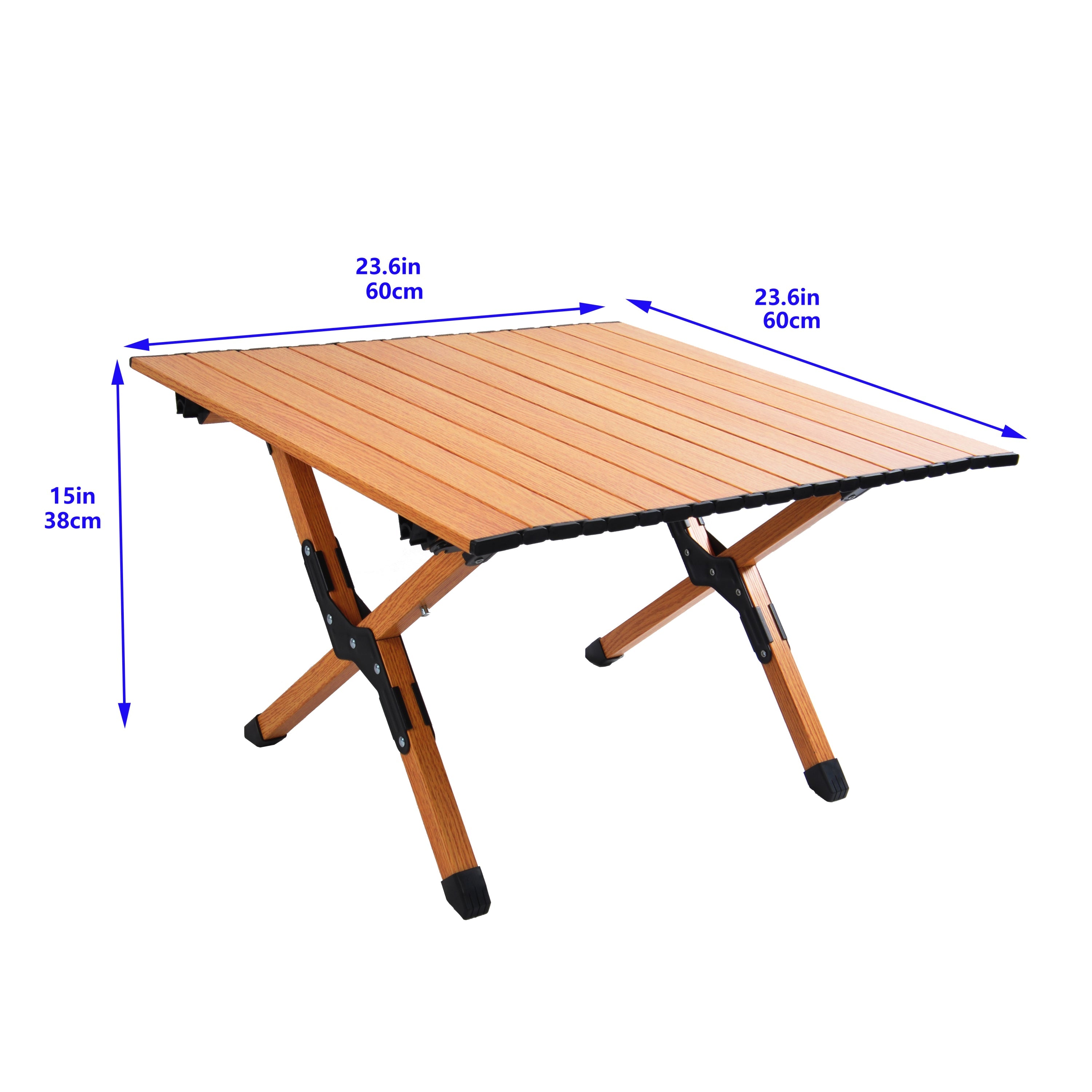 Portable picnic table, rollable aluminum alloy table top with folding solid X-shaped frame ZB1001MW - Best Buy Furniture