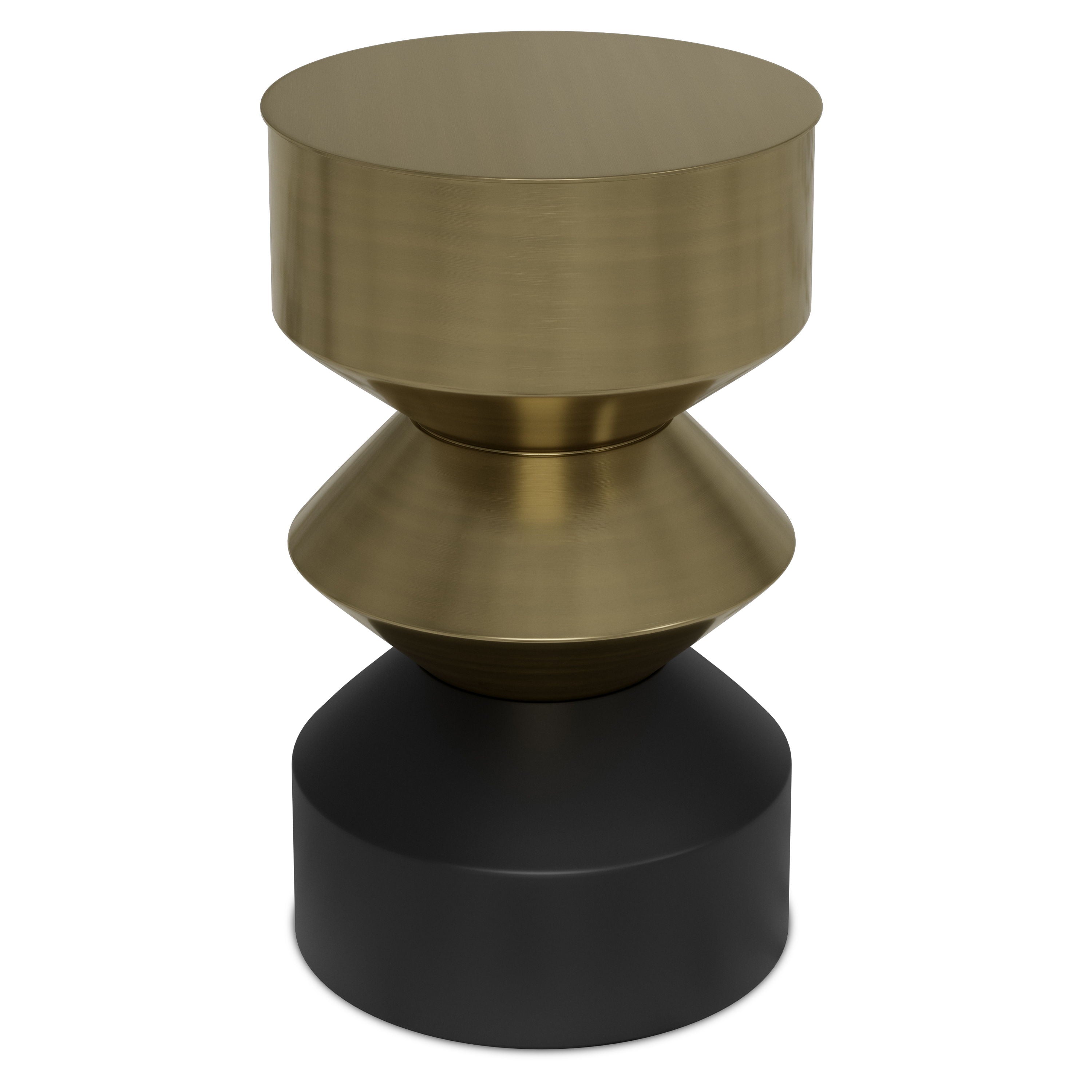 Miller - Side Table - Black / Brass - Best Buy Furniture