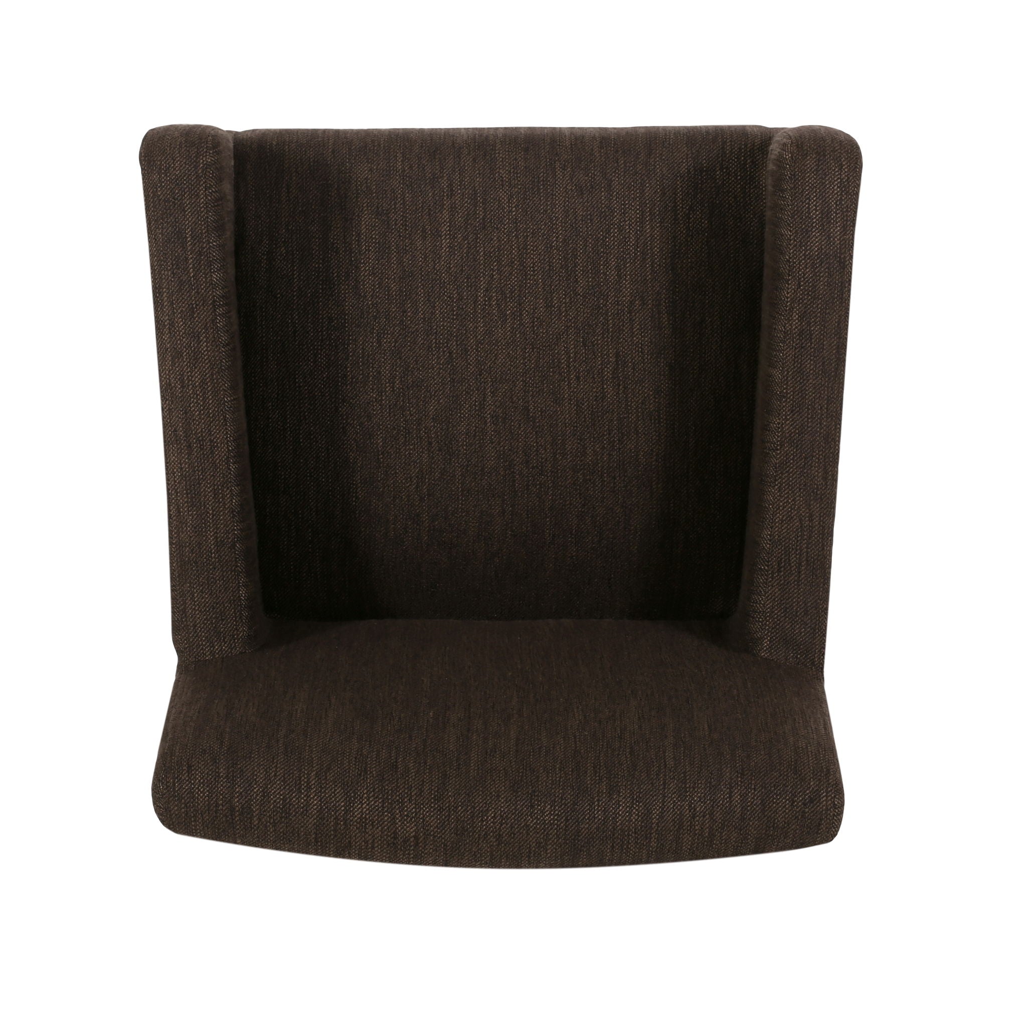 Charmed Upholstered Counter Stool With H Frame Base And Round Arms