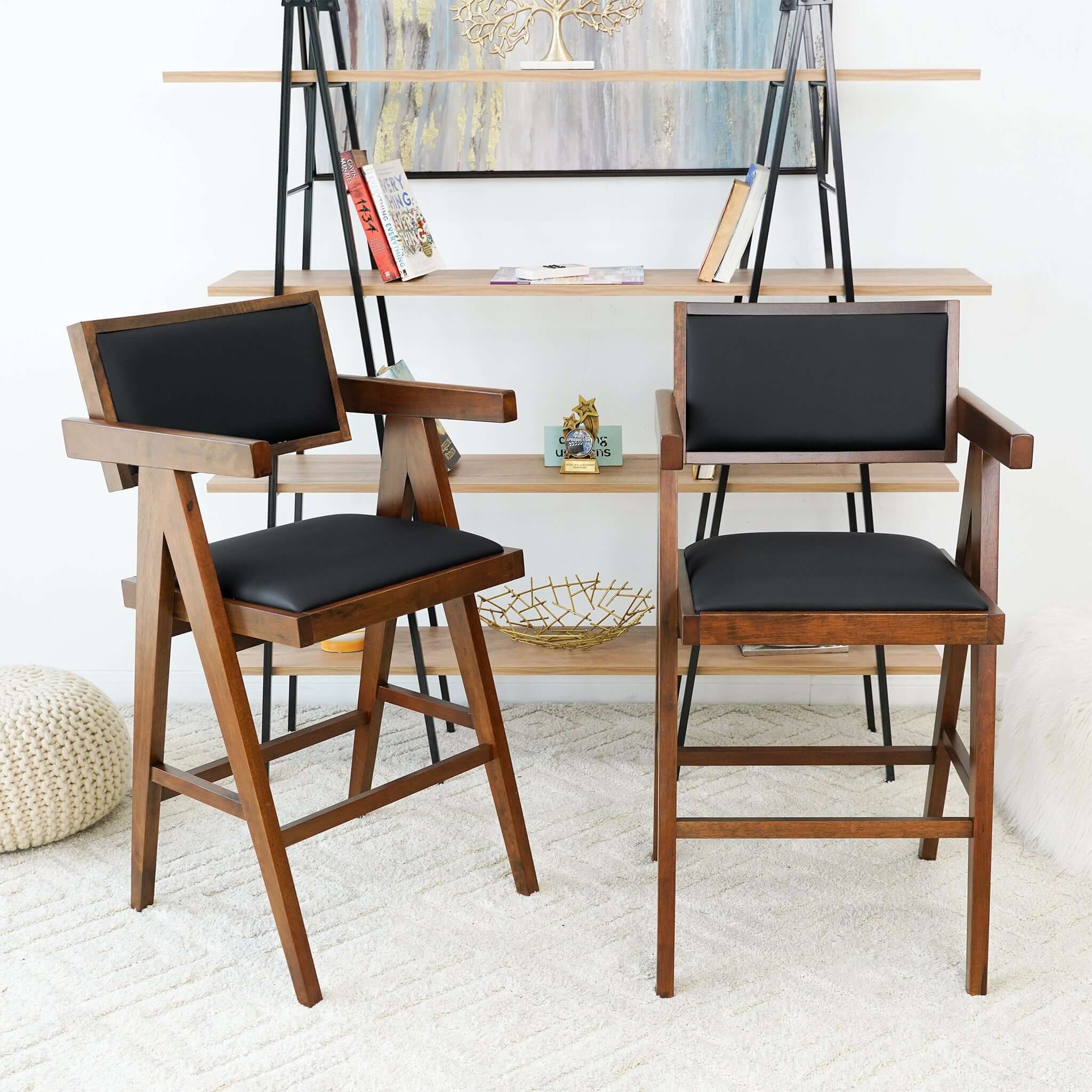 Athena - Counter Chair - Black / Brown
