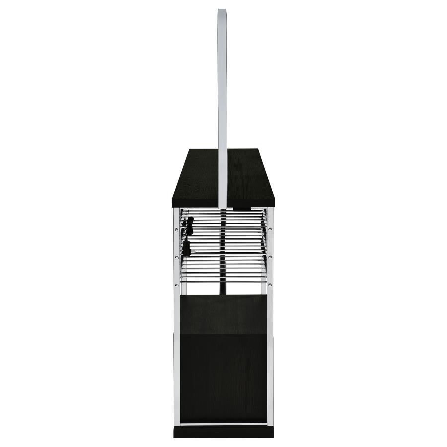 Risley - 2-Door Circular LED Home Bar With Wine Storage
