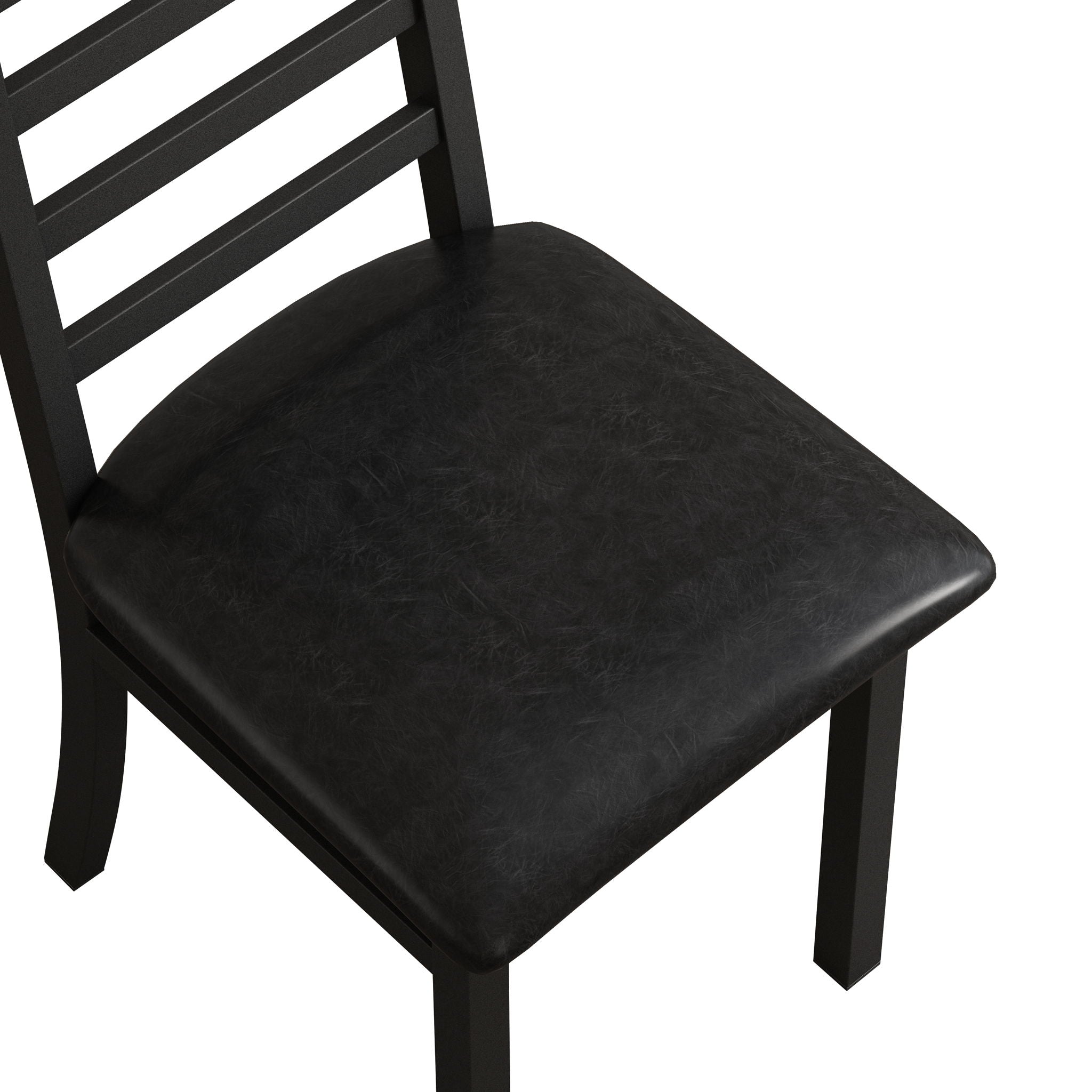 Metal Dining Chairs With Steel Legg, High Back Armless Design
