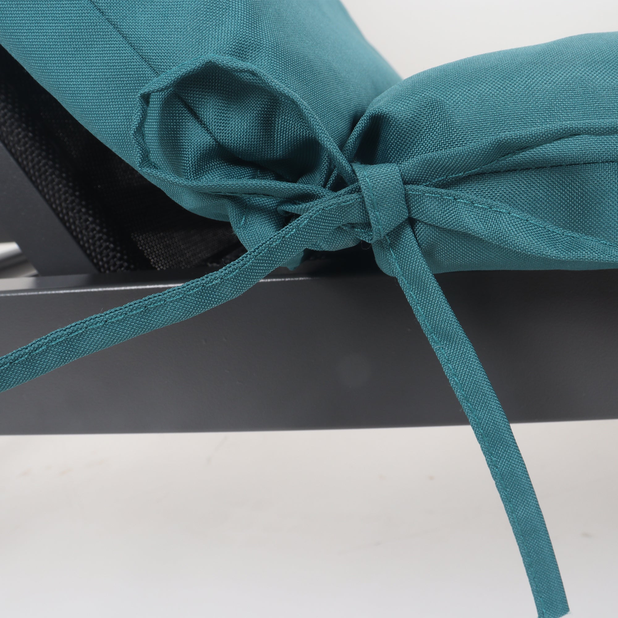 2-Piece Outdoor Chaise Lounge Cushion Set, Smoke Blue