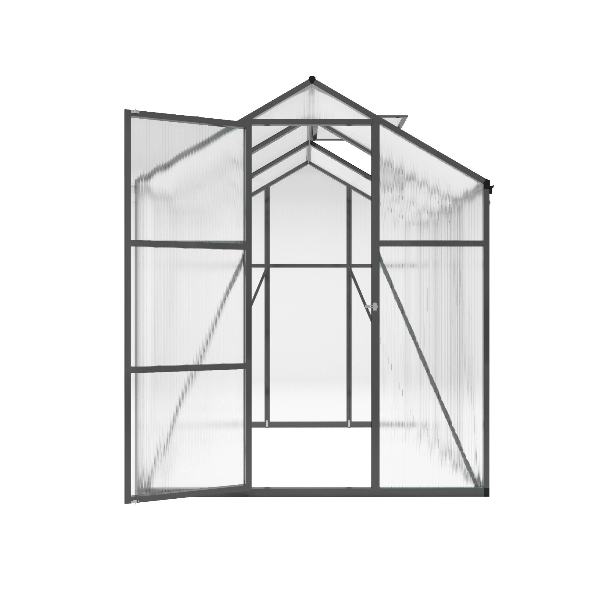 Gain Height Windproof Greenhouse With Raised Base