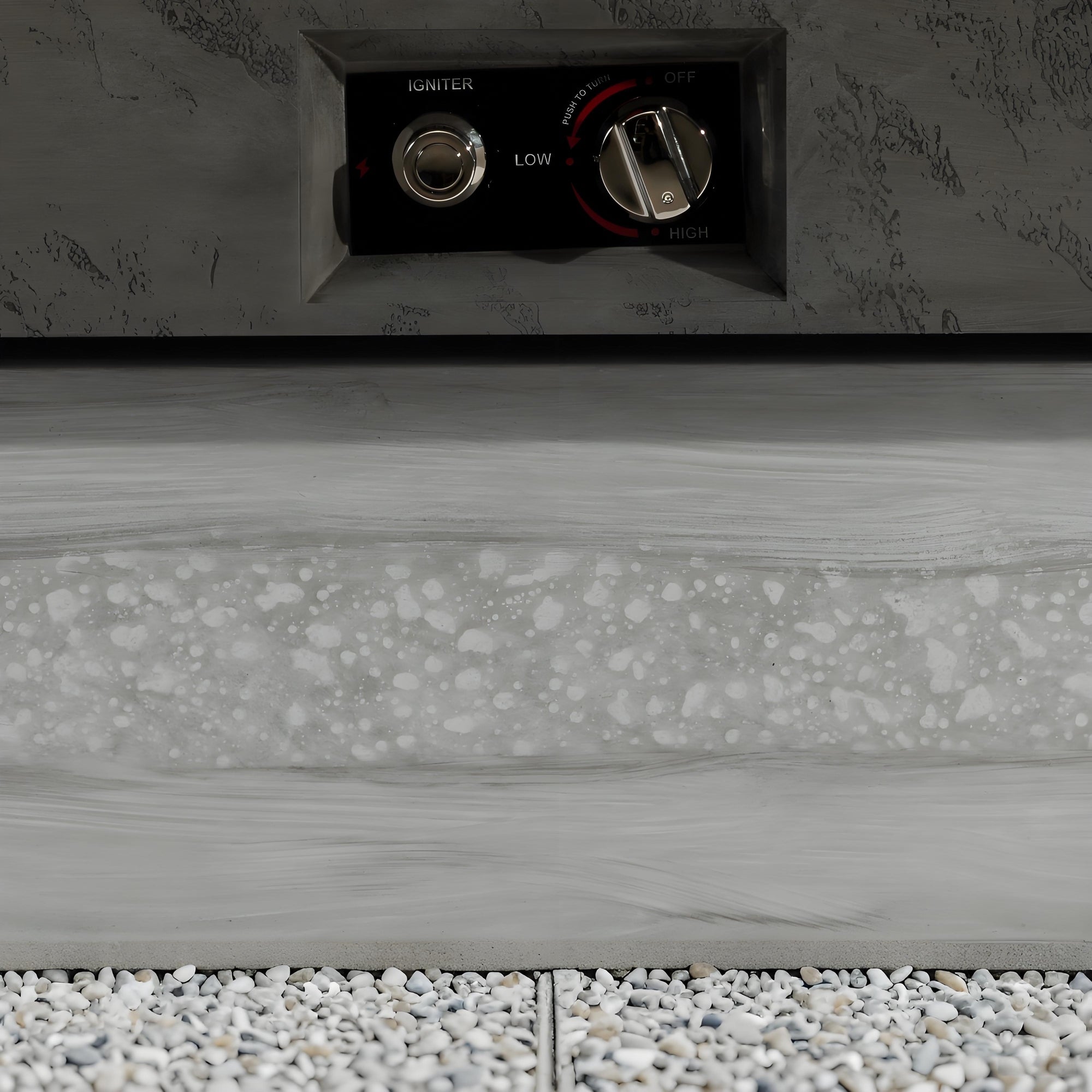 Outdoor Firepit Table 48 x 24 Inch Rectangle Fire Pit Table