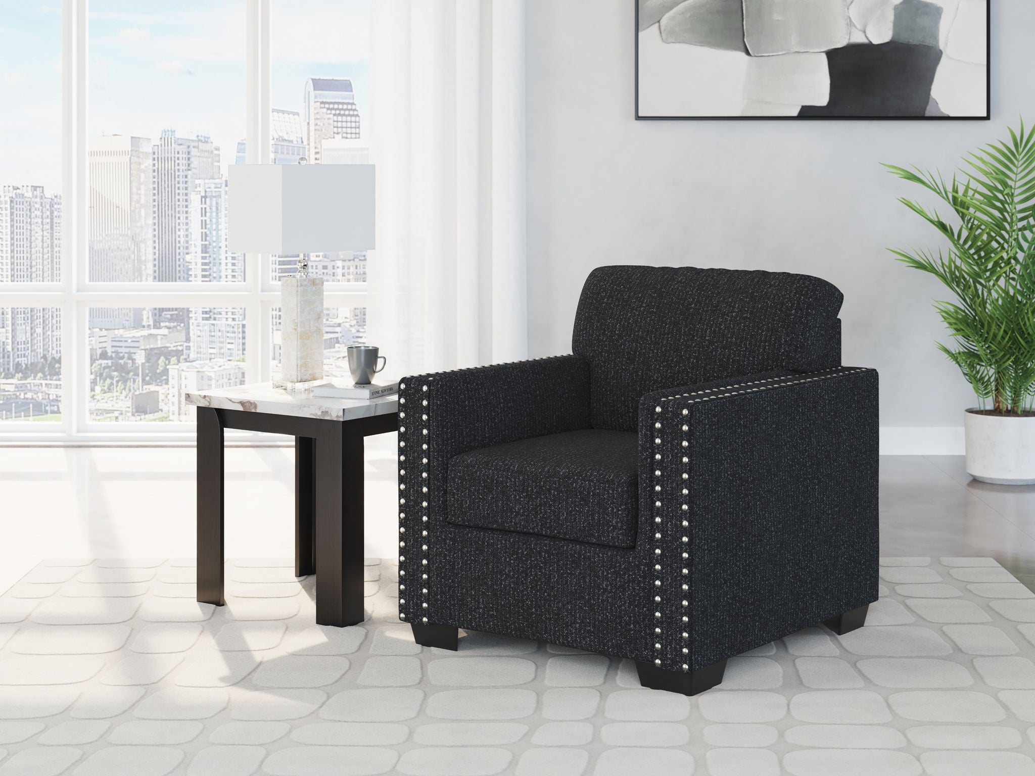 Jasmine Peaks - Coal - Chair