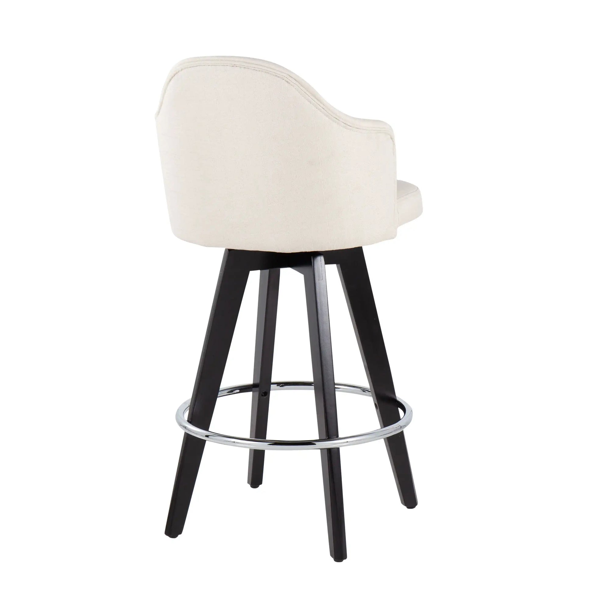 Ahoy - Contemporary Fixed Height Counter Stool With Round Footrest (Set of 2) - Best Buy Furniture