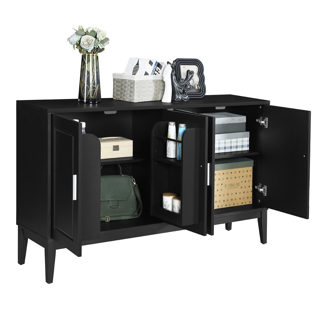 4 Door Sideboard Storage Cabinet With Door Shelf