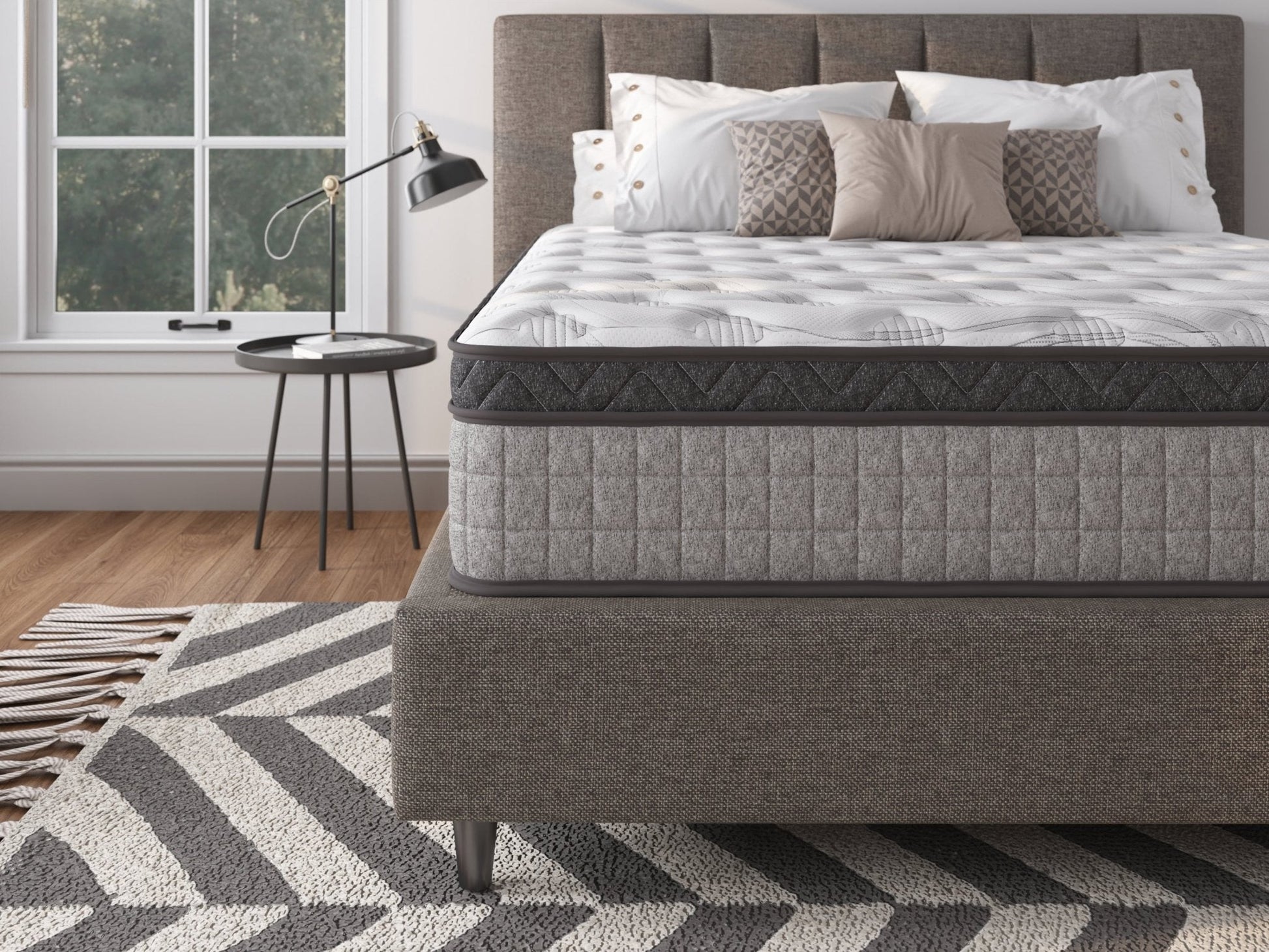 10" innerspring hybrid and cooling gel memory foam mattress - medium to firm support - Tuesday Morning - Mattresses