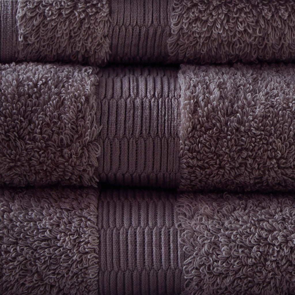100% egyptian cotton 6 piece towel set