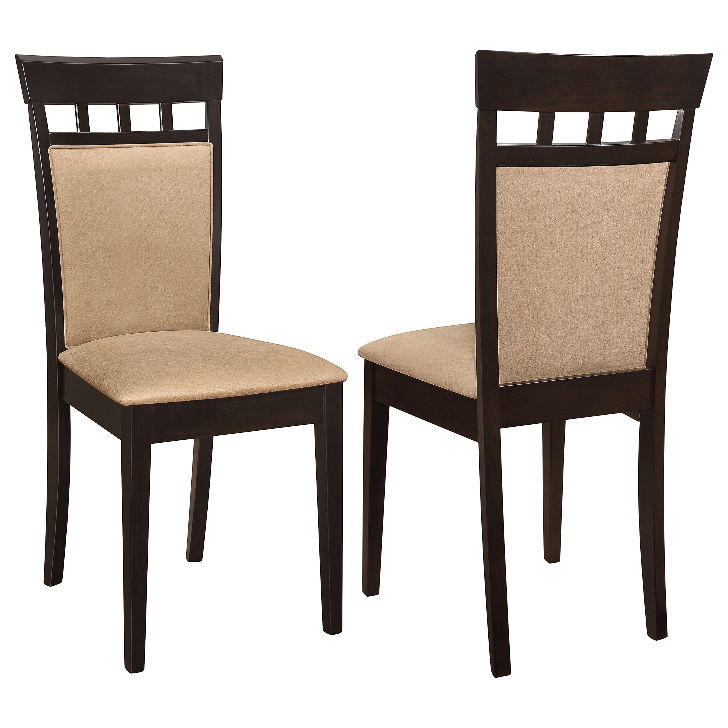 Gabriel Closed Back Dining Side Chair Cappuccino (Set of 2)-CoasterEveryday
