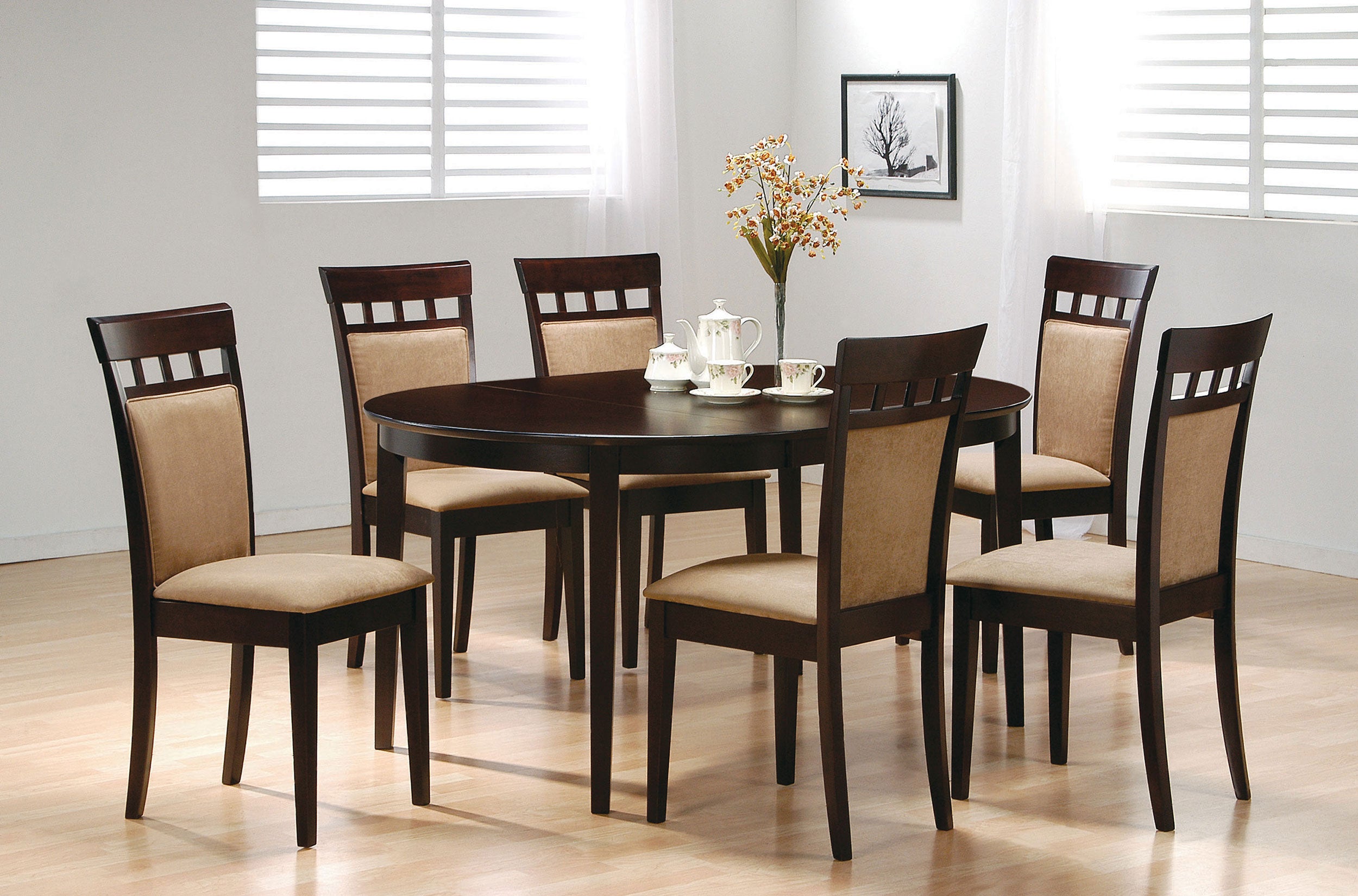 Gabriel Closed Back Dining Side Chair Cappuccino (Set of 2)-CoasterEveryday