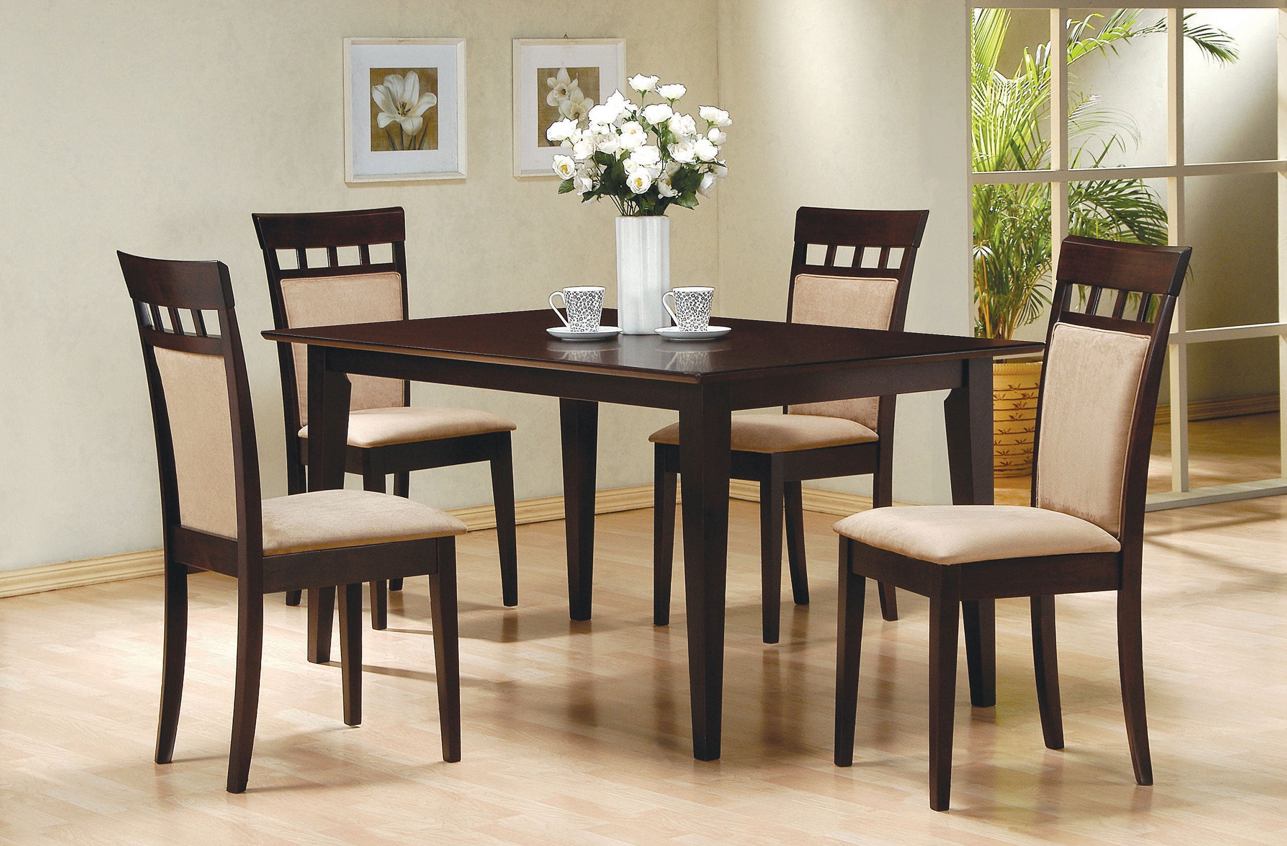 Gabriel Closed Back Dining Side Chair Cappuccino (Set of 2)-CoasterEveryday