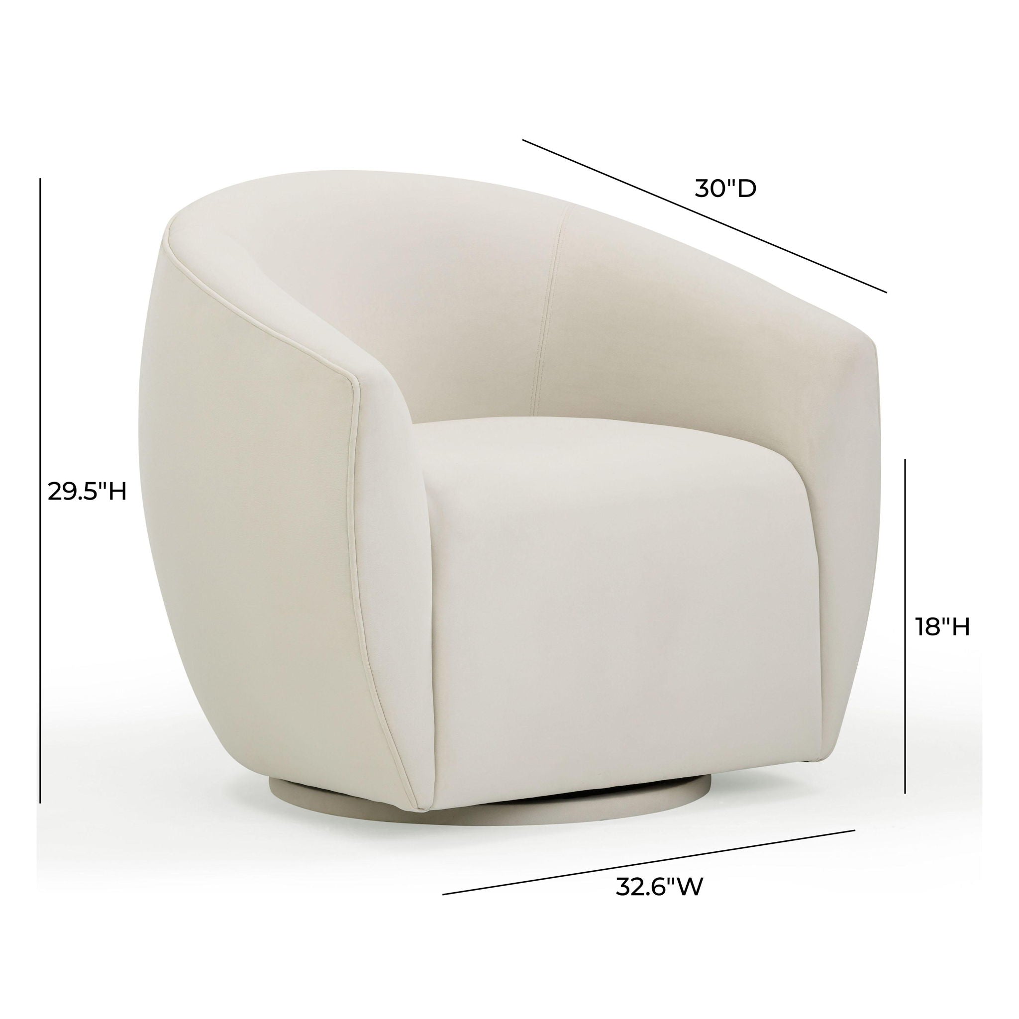 Jordan - Velvet Swivel Chair