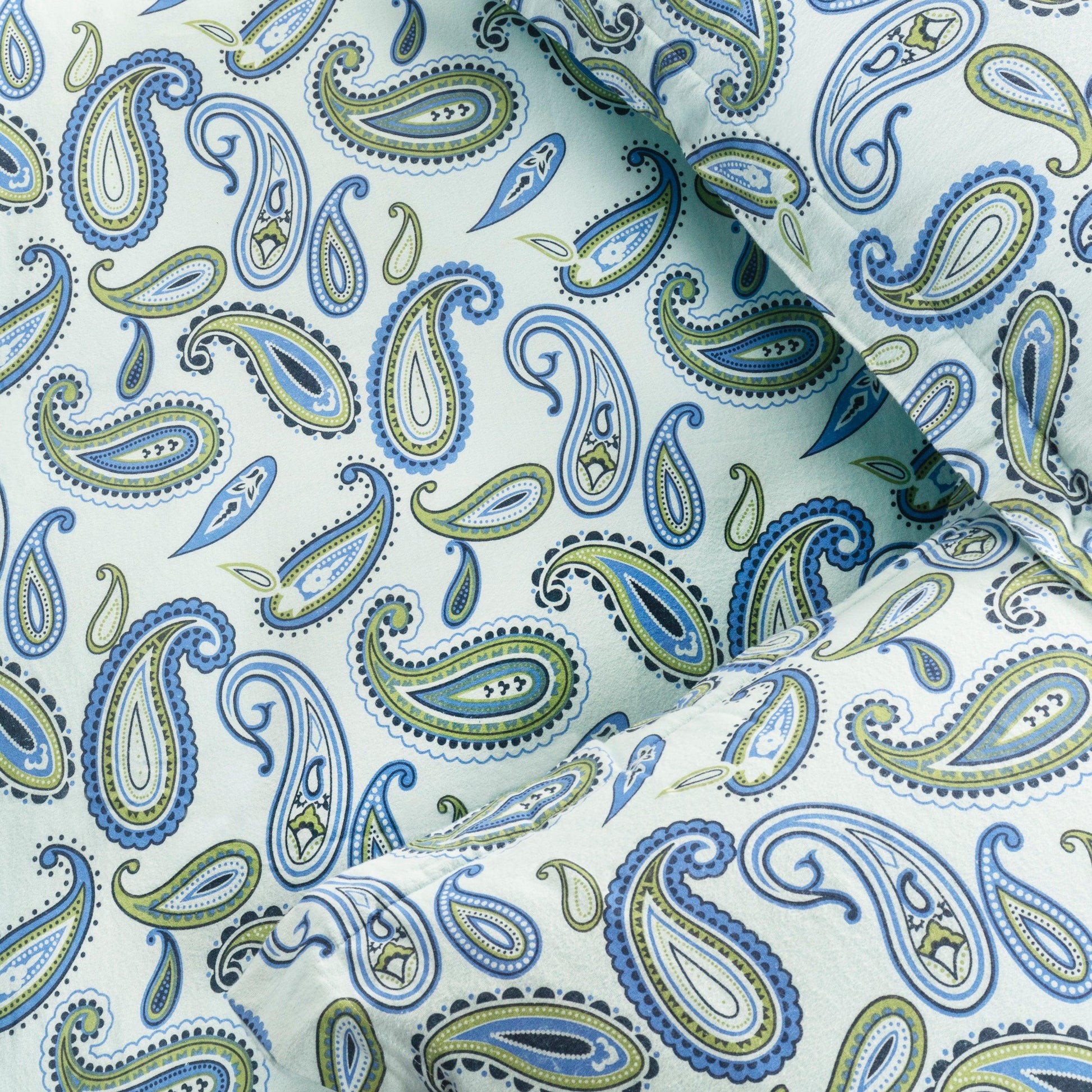 100% Cotton Flannel Paisley Luxury Duvet Cover Set - Duvet Cover Set by Superior Brand