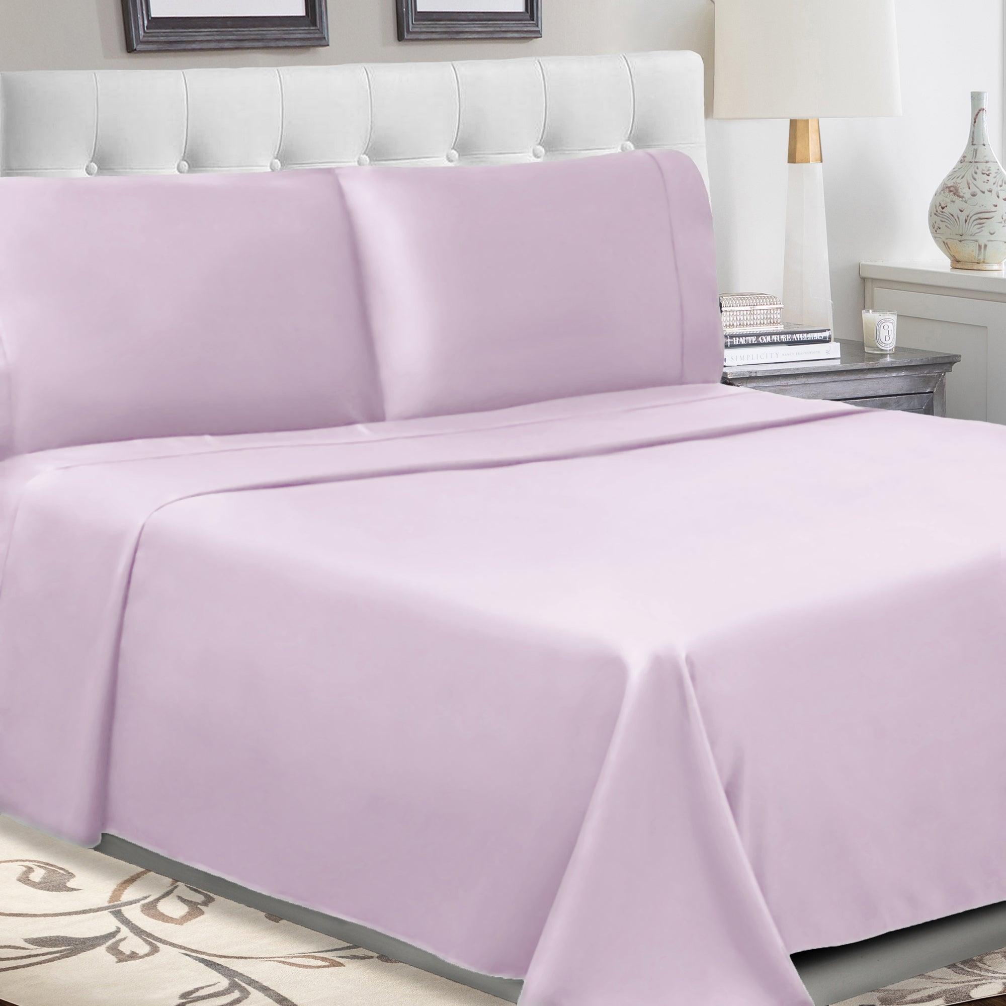 300 Thread Count 100% Cotton Sheet Set Percale Solid Deep Pocket - Sheet Set by Superior Brand
