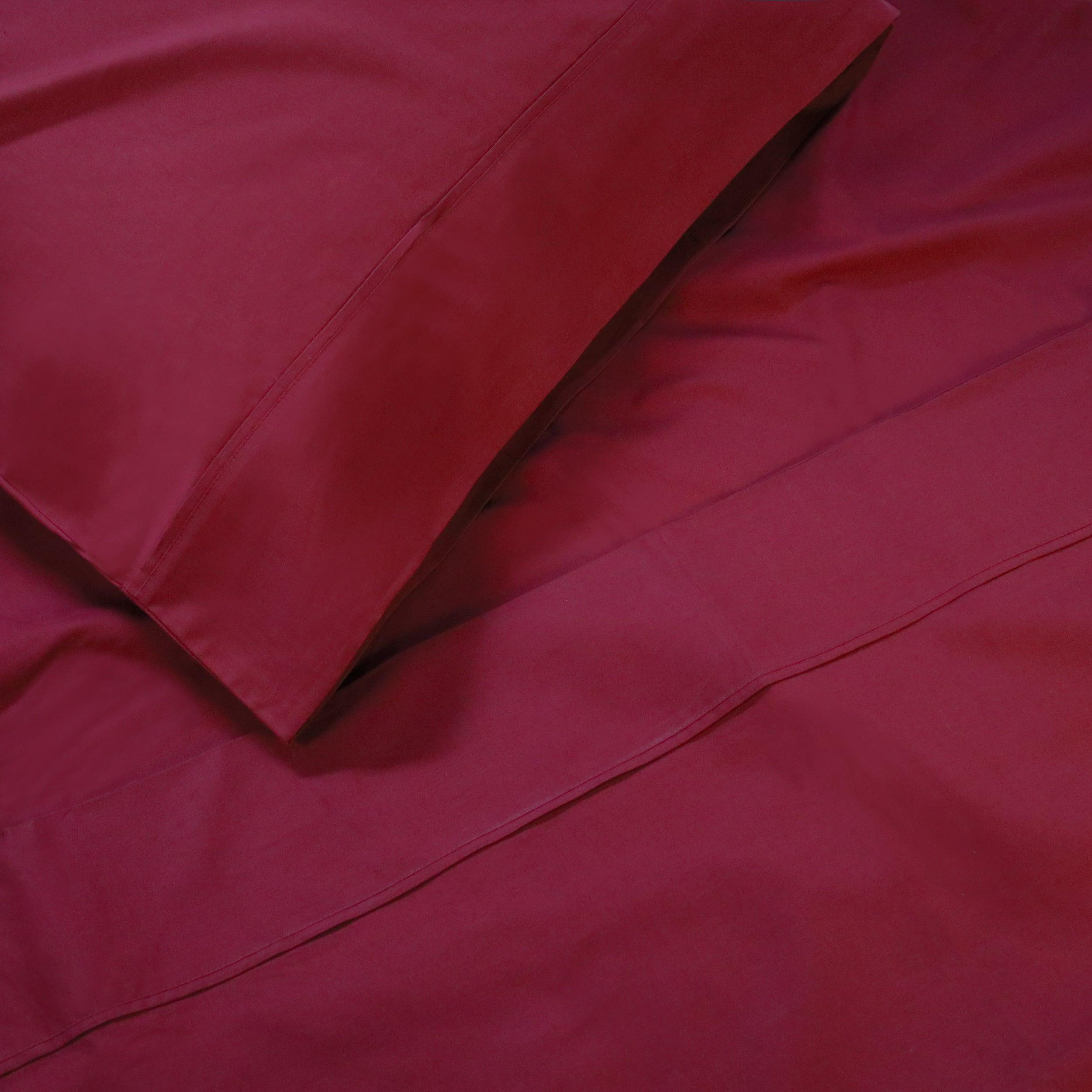 300 Thread Count 100% Cotton Sheet Set Percale Solid Deep Pocket - Sheet Set by Superior Brand