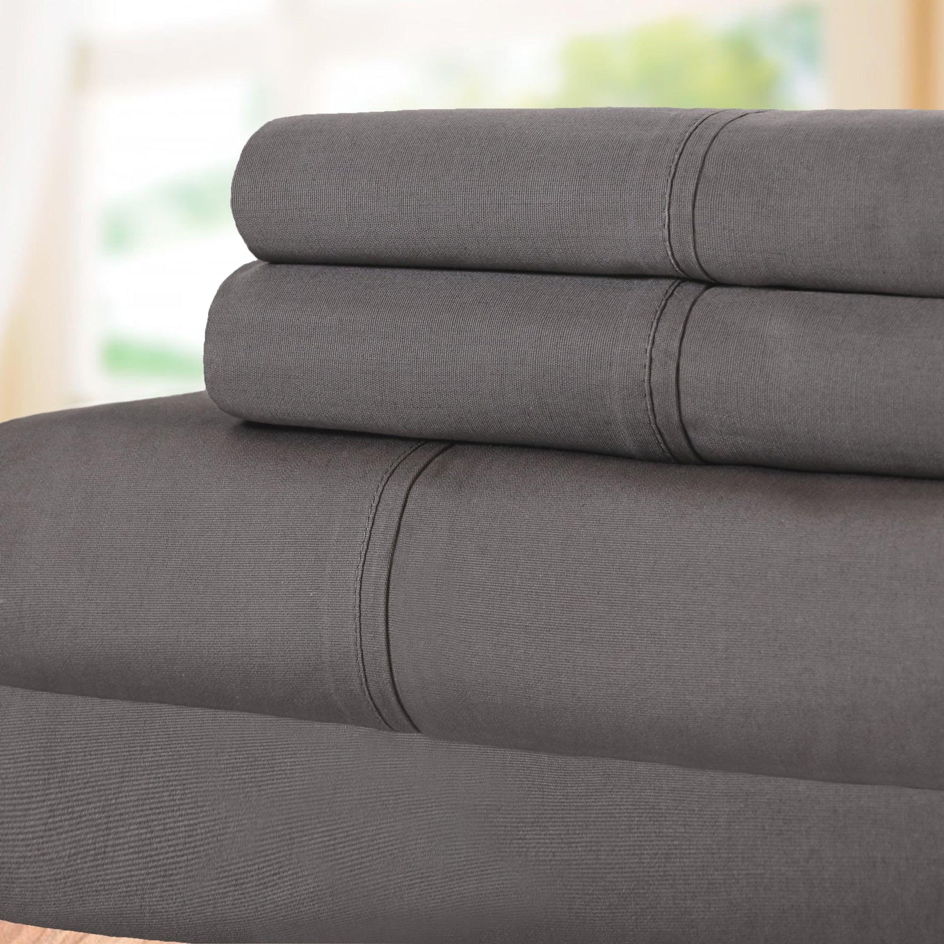 300 Thread Count 100% Cotton Sheet Set Percale Solid Deep Pocket - Sheet Set by Superior Brand