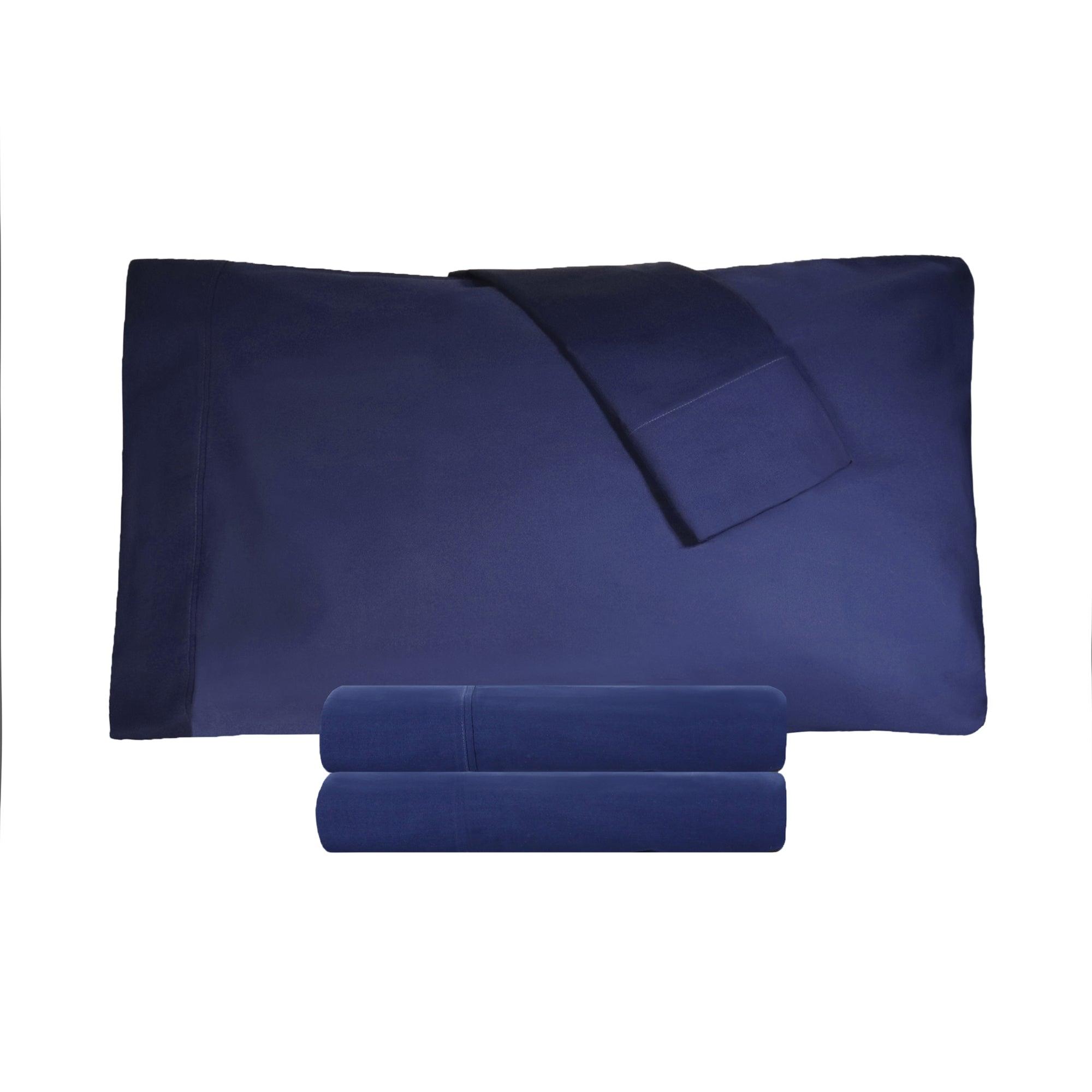 300 Thread Count 100% Cotton Sheet Set Percale Solid Deep Pocket - Sheet Set by Superior Brand