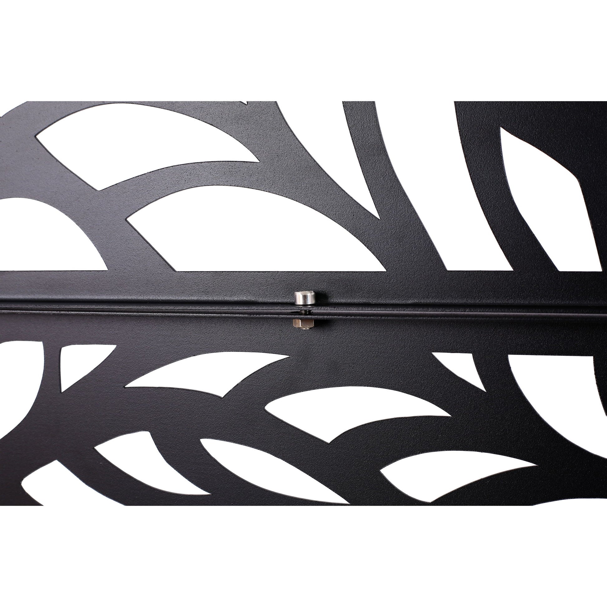 Outdoor & Indoor Privacy Screen Metal Privacy Screen, Freestanding Decorative Privacy Screen For Deck Balcony Patio - Black - Best Buy Furniture